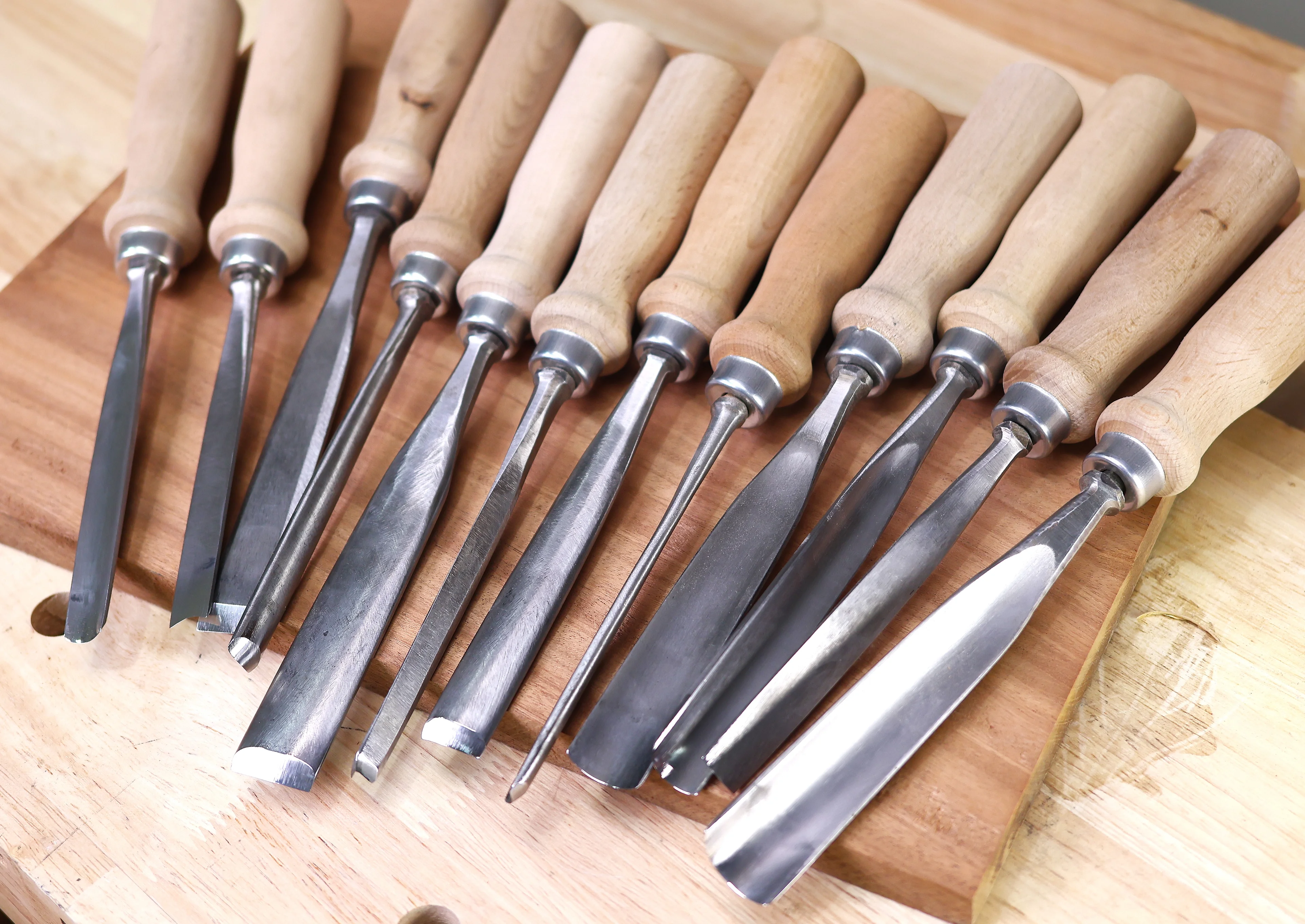 24'lü Ahşap oyma seti cevdet usta