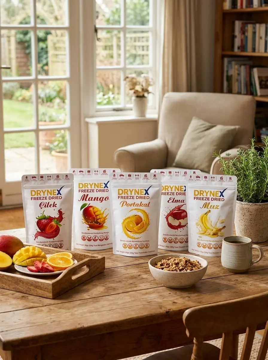 ヘルシービューティー３袋セット Freeze Dried - Dondurularak Kurutulmuş Meyve 5'li Set - 1 Çilek, 1