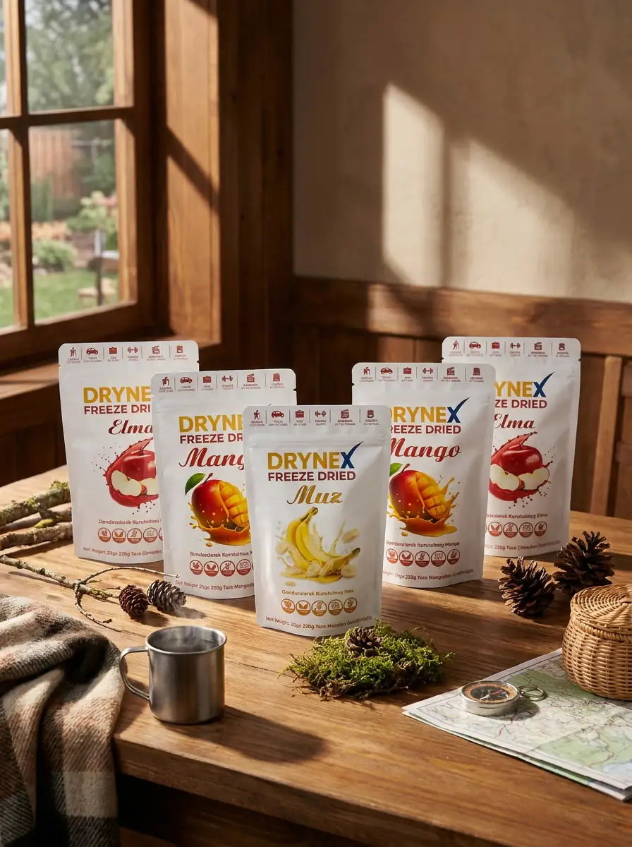シナクティフ　クレームn 20 包 Drynex Freeze Dried , Dondurularak Kurutulmuş Meyve Setleri