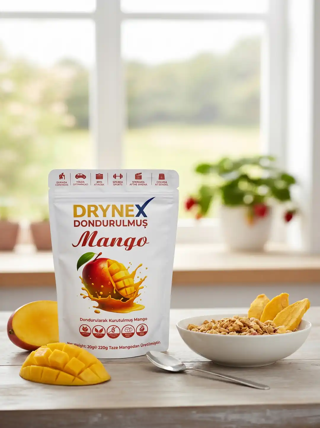 Freeze Dried Mango - Dondurularak Kurutulmuş Katkısız Çıtır Mango