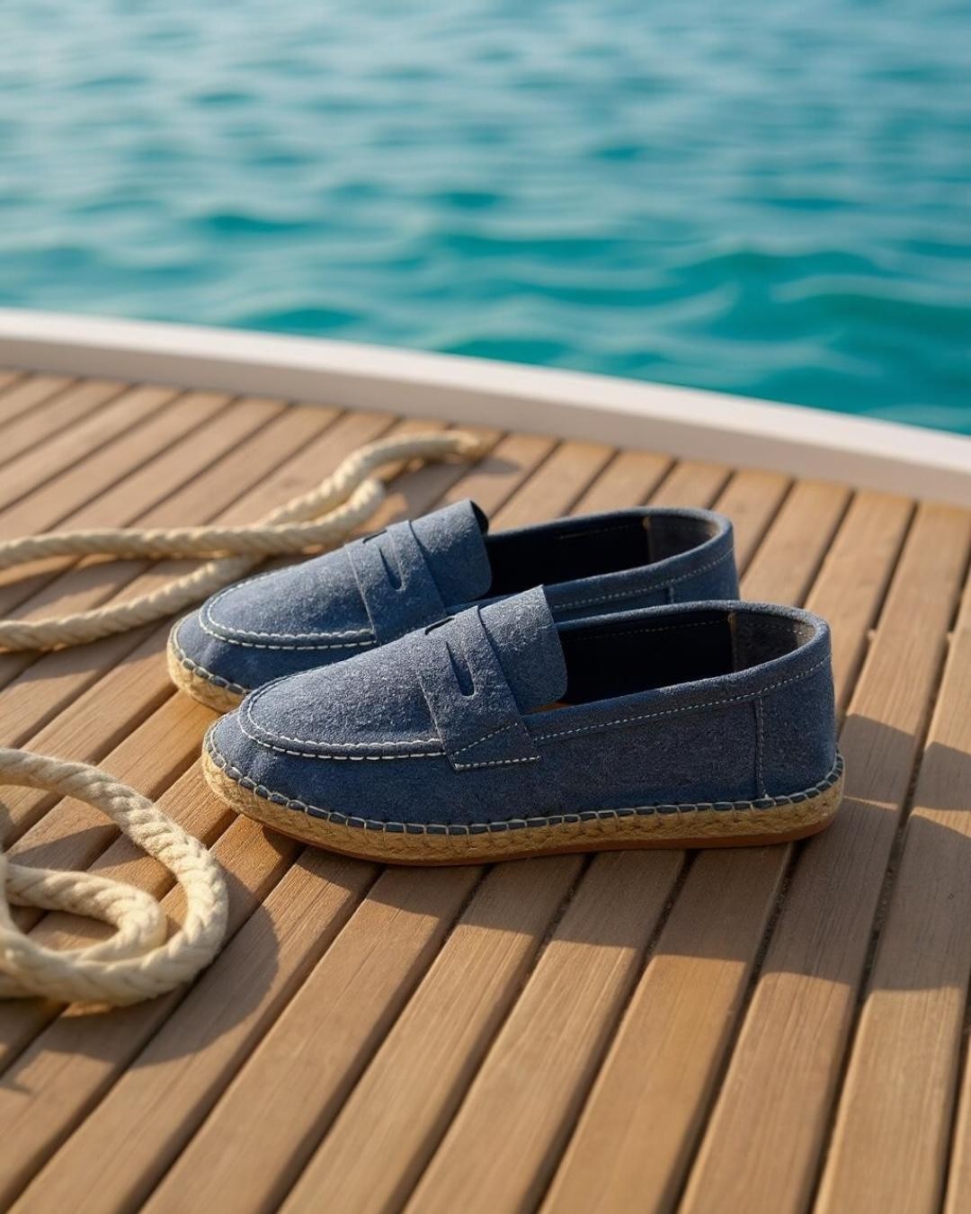  Hasır Tabanlı Detaylı Erkek Espadril