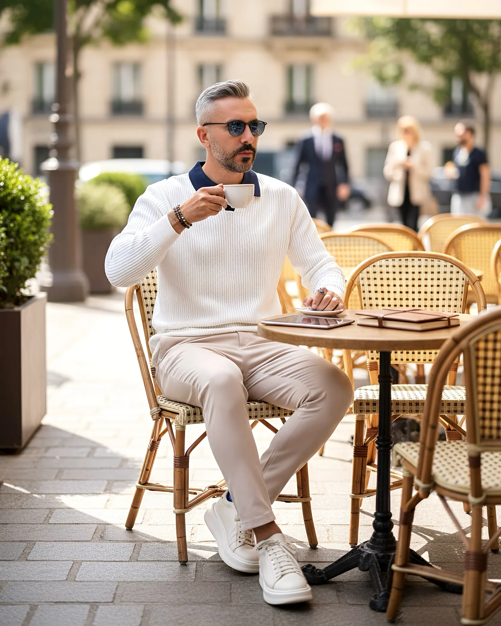 Old Money Triko Polo Yaka Erkek Kazak