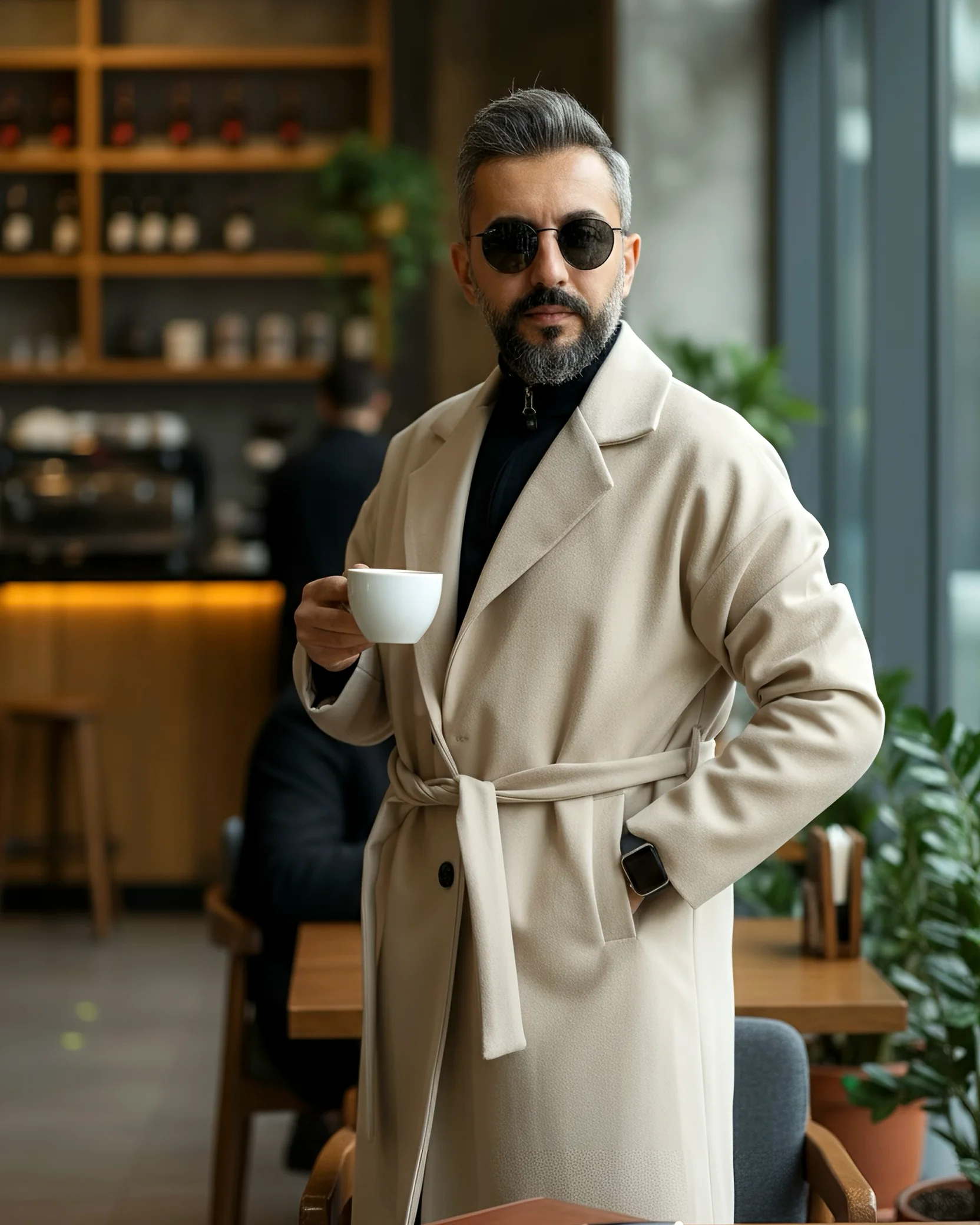 Oversize Men's Cashmere Coat