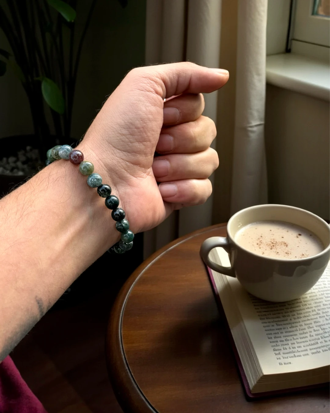 Emerald Peak – Premium Doğal Taş Erkek Bileklik