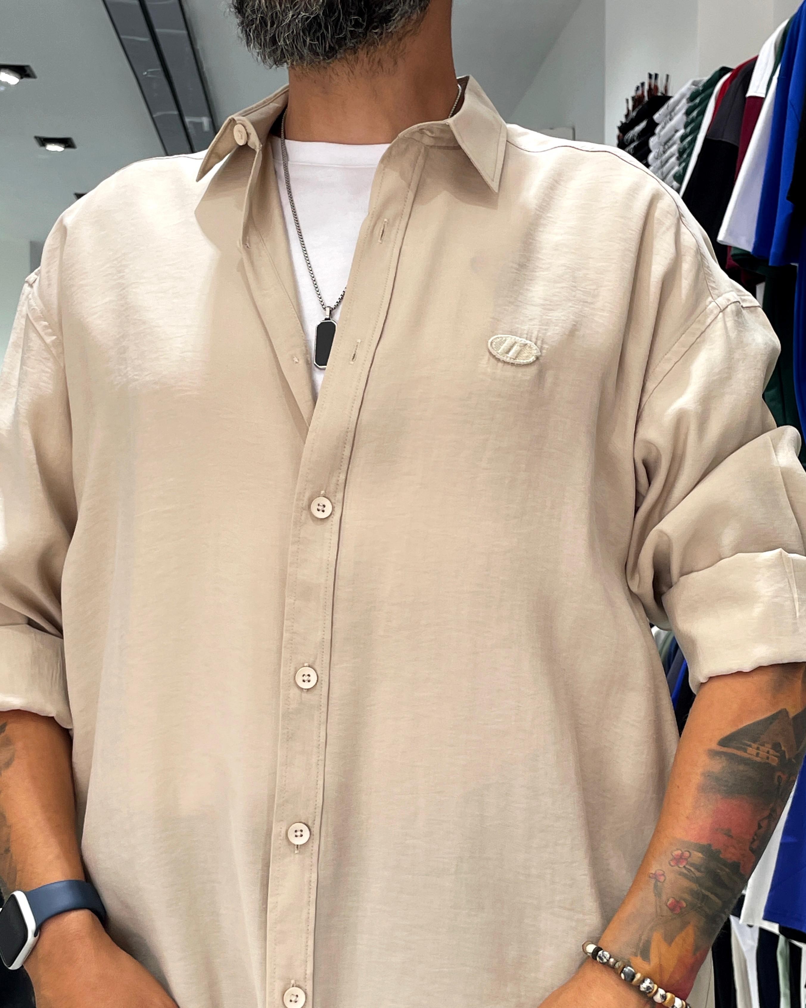 Modal Kumaş Ekstra Oversize Erkek Gömlek
