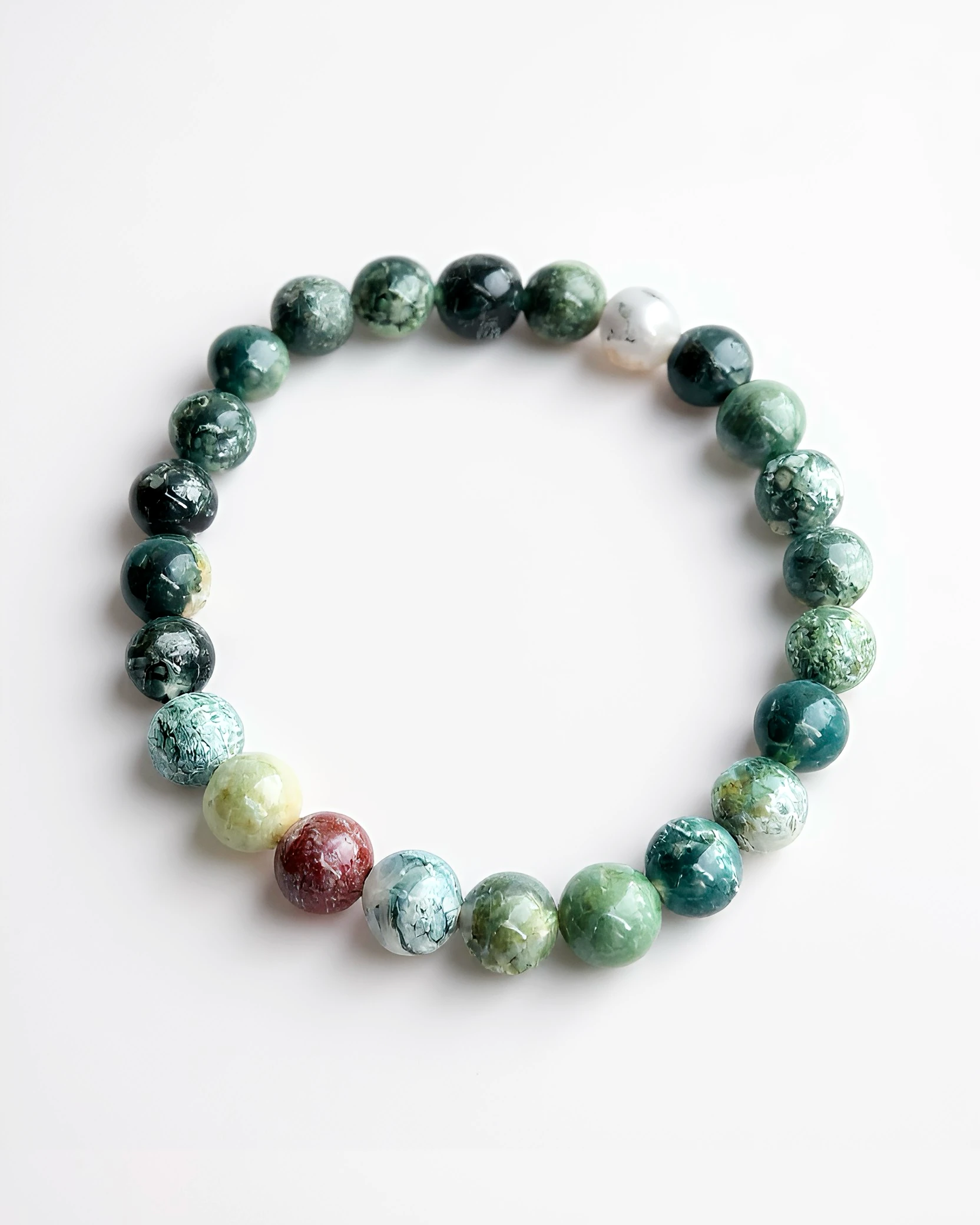 Emerald Peak – Premium Doğal Taş Erkek Bileklik