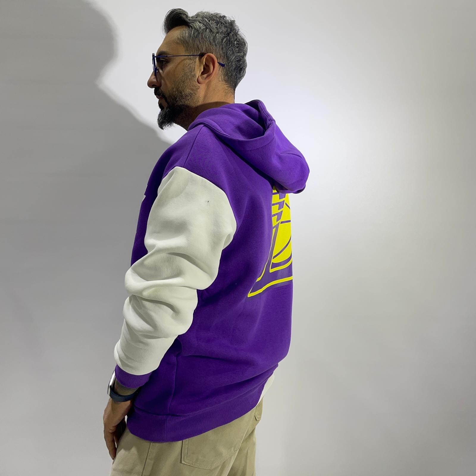 Printed Men's Oversize Hooded Sweatshirt