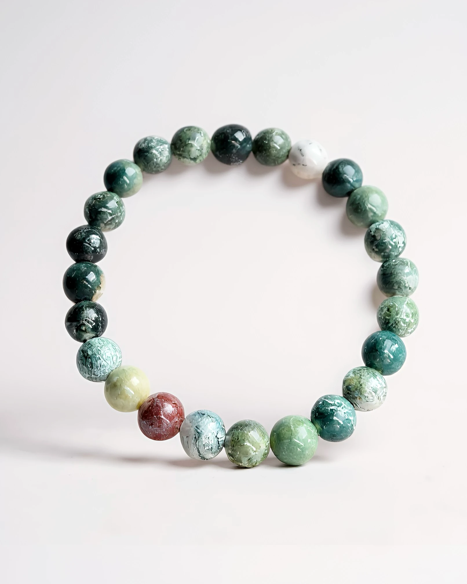 Emerald Peak – Premium Doğal Taş Erkek Bileklik