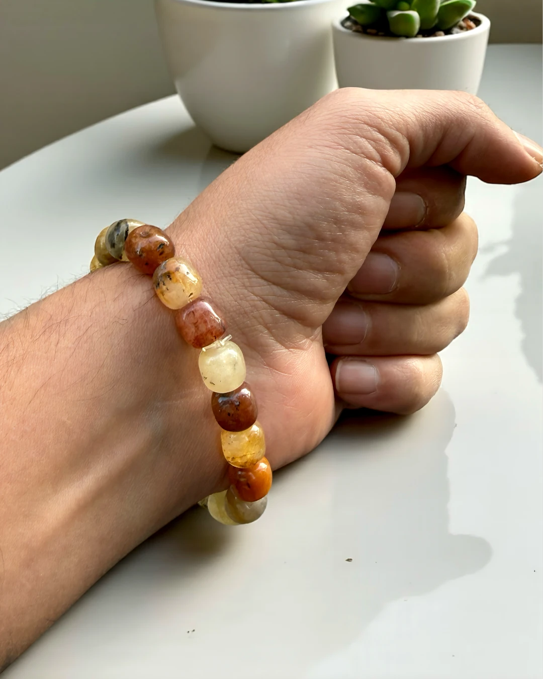 Desert Alloy – Premium Erkek Doğal Taş Bileklik