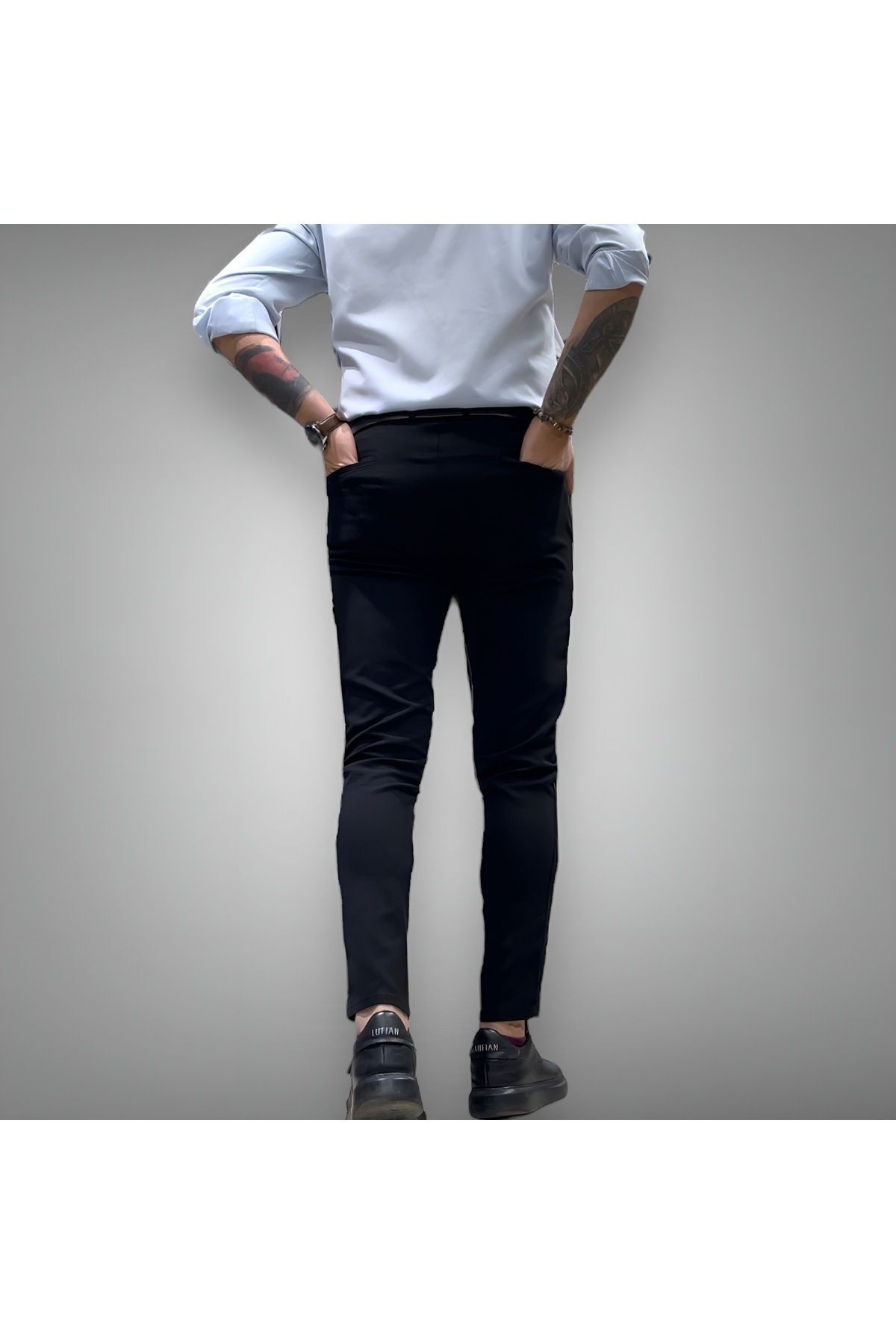 Slim Fit Likralı Kumaş Pantolon