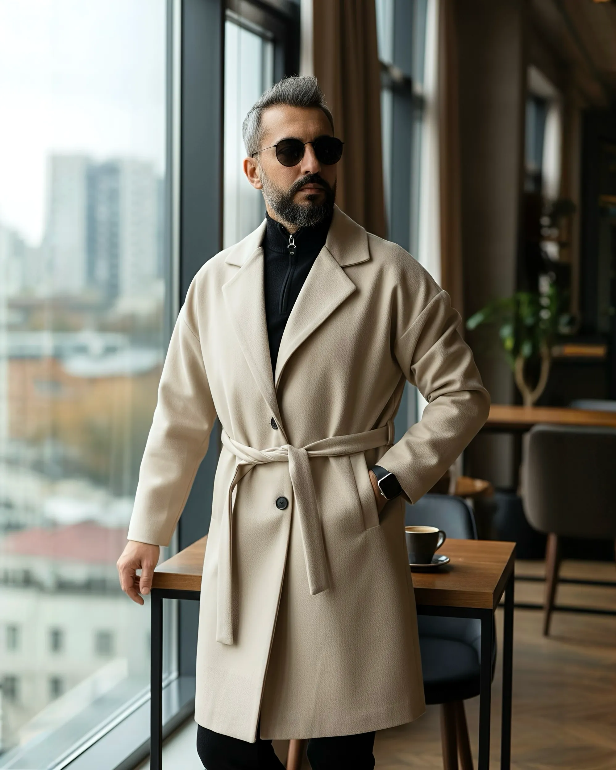 Oversize Men's Cashmere Coat
