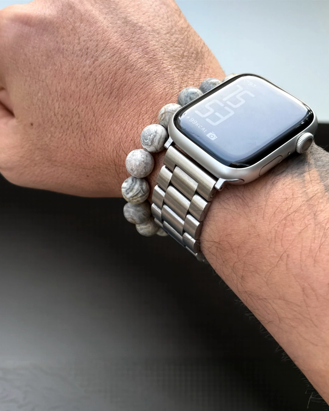 Glacier Marrow - Erkek Doğal Taş Bileklik