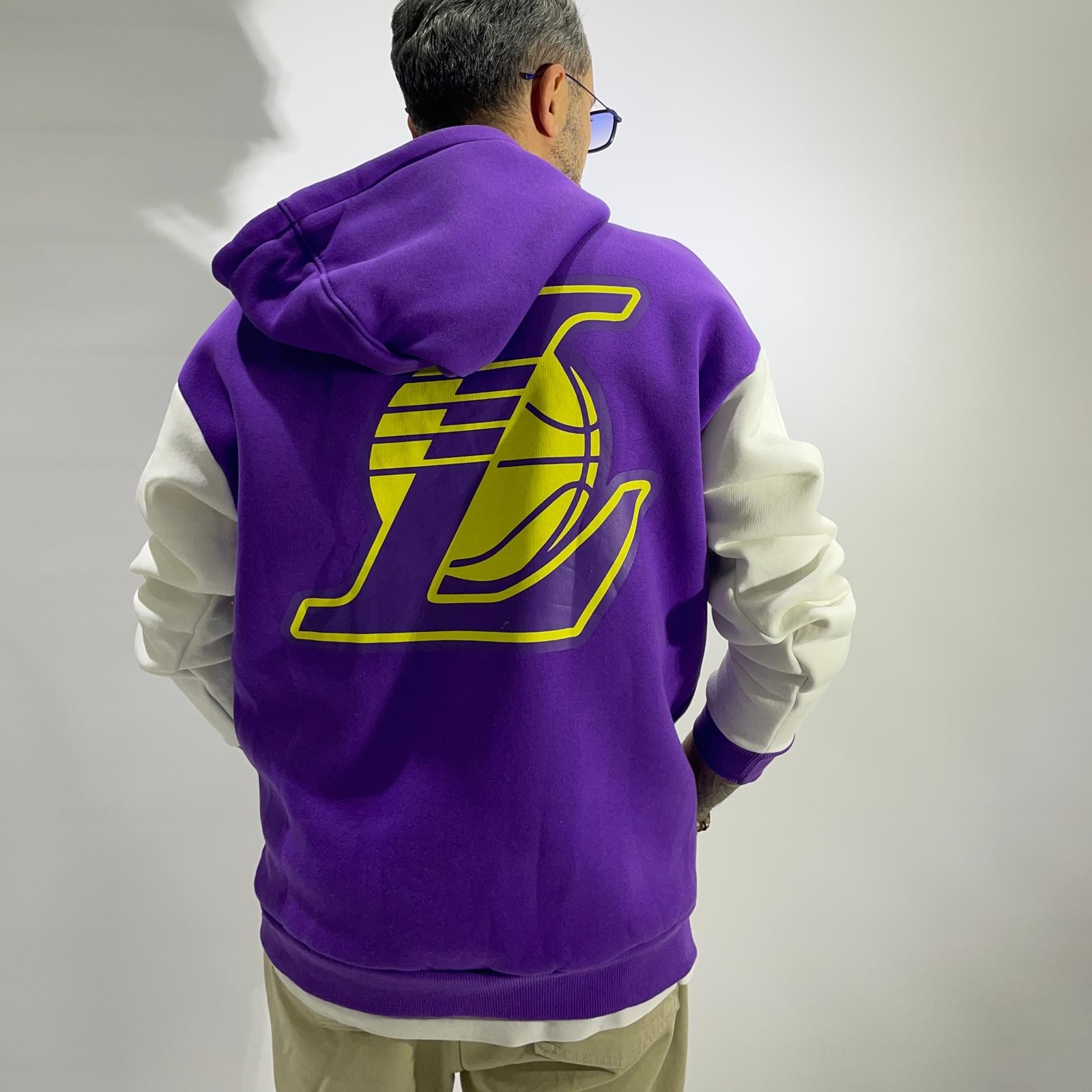 Printed Men's Oversize Hooded Sweatshirt