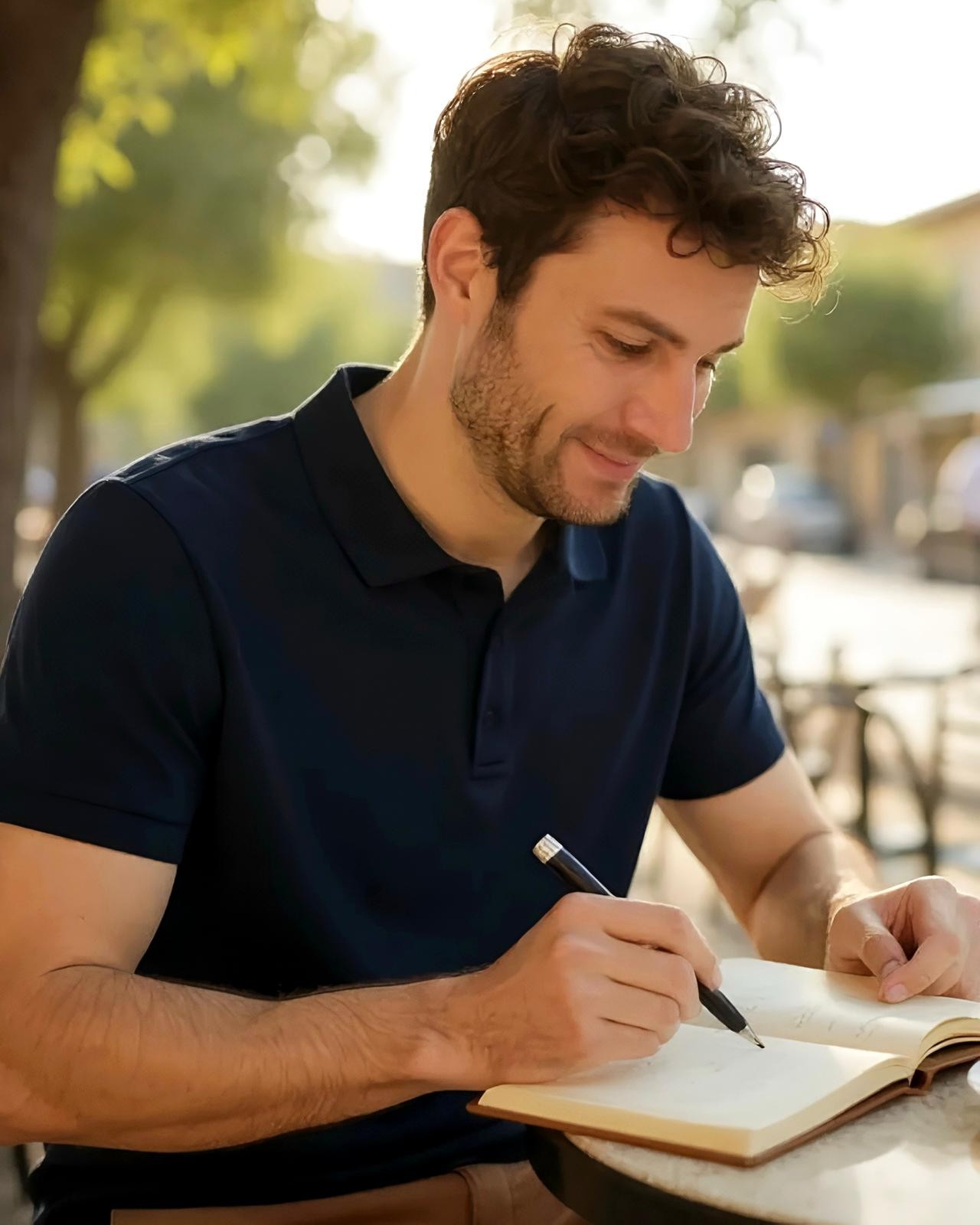 Modal Kumaş Erkek Polo Yaka Slim Fit T-Shirt