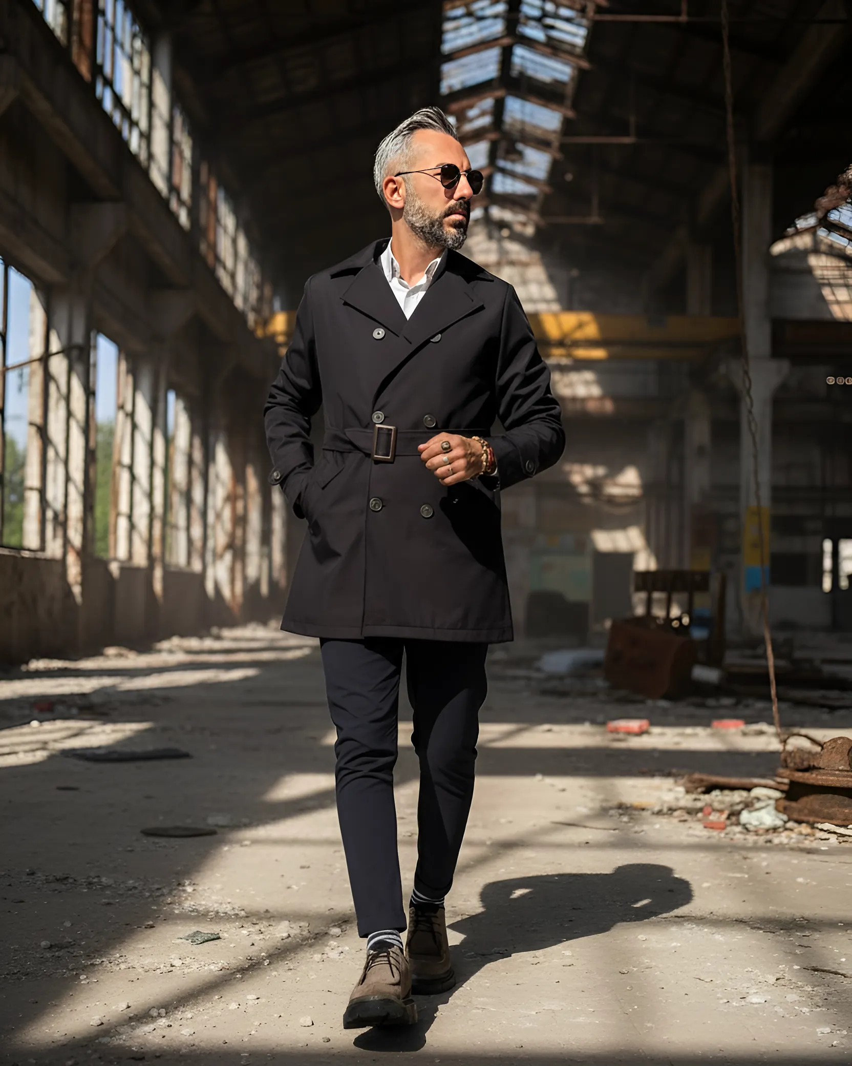 Premium Su Geçirmez Erkek Trençkot