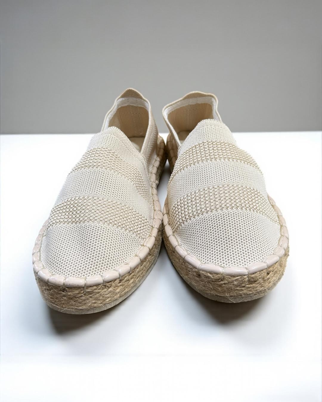 Basic Straw Detailed Espadrilles - Beige