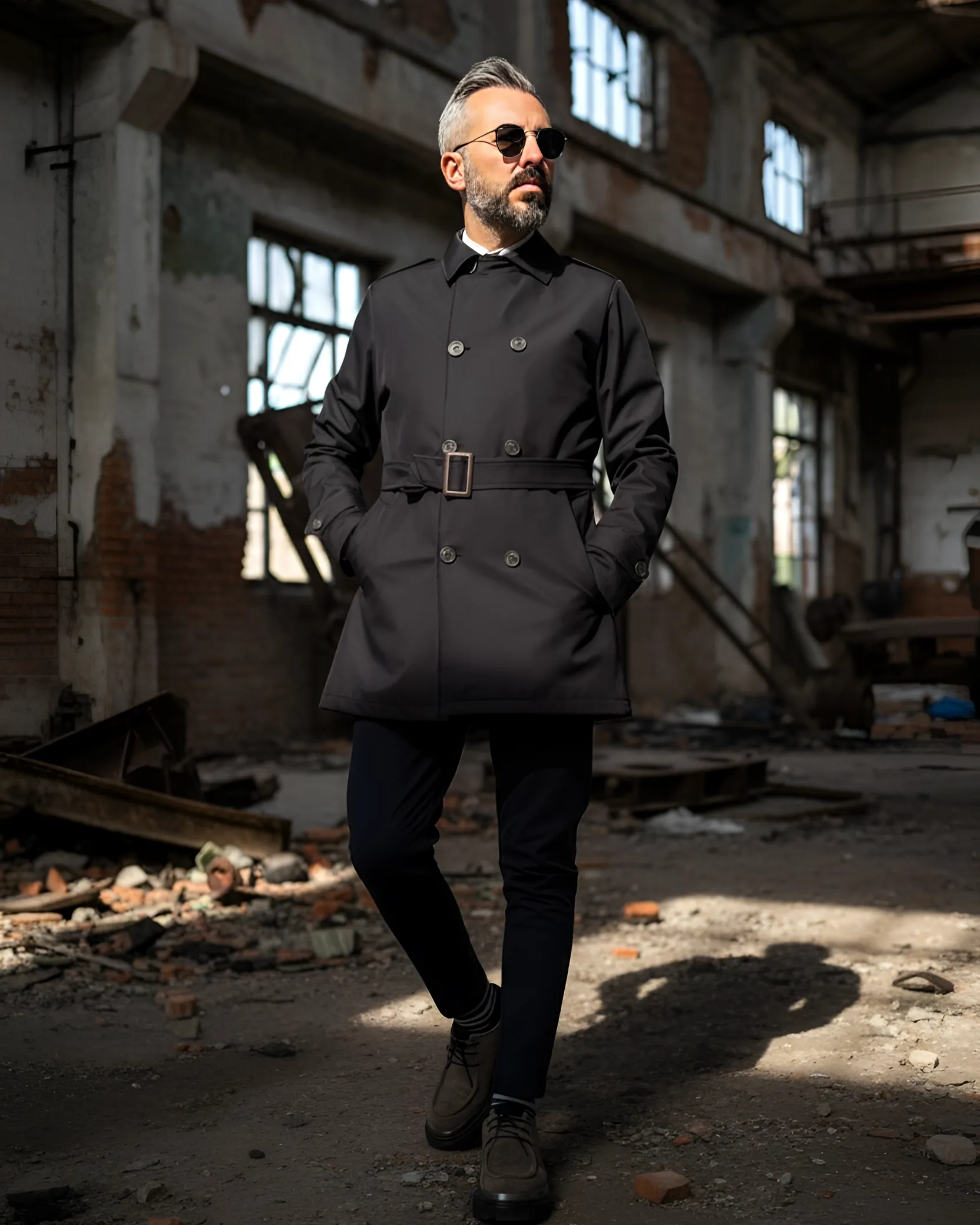 Premium Su Geçirmez Erkek Trençkot