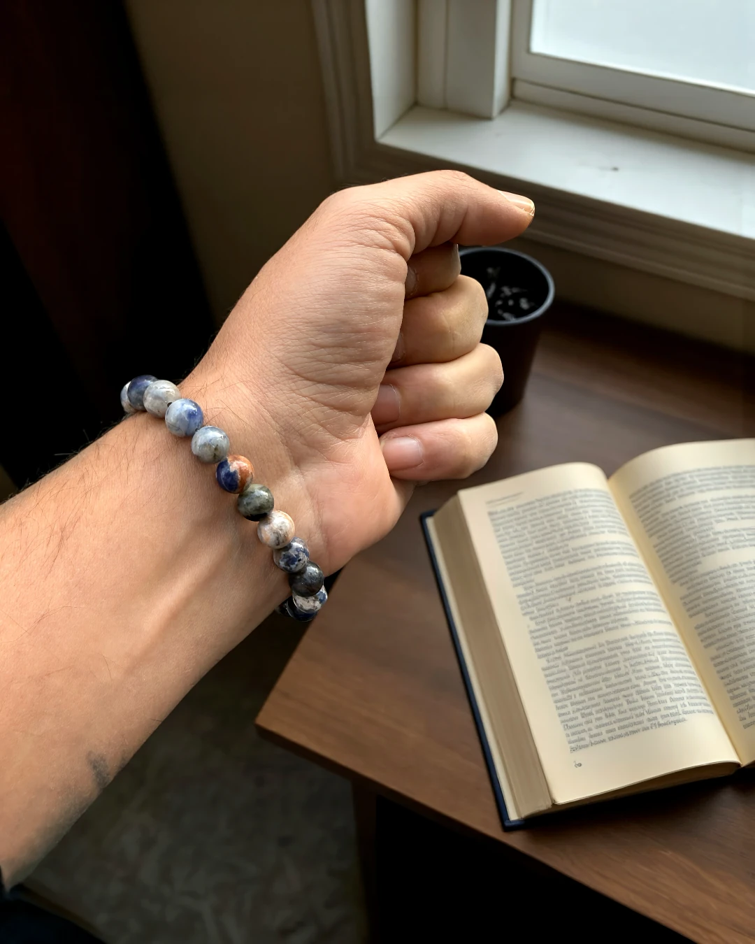 Renk Geçişli Doğal Taş Erkek Bileklik