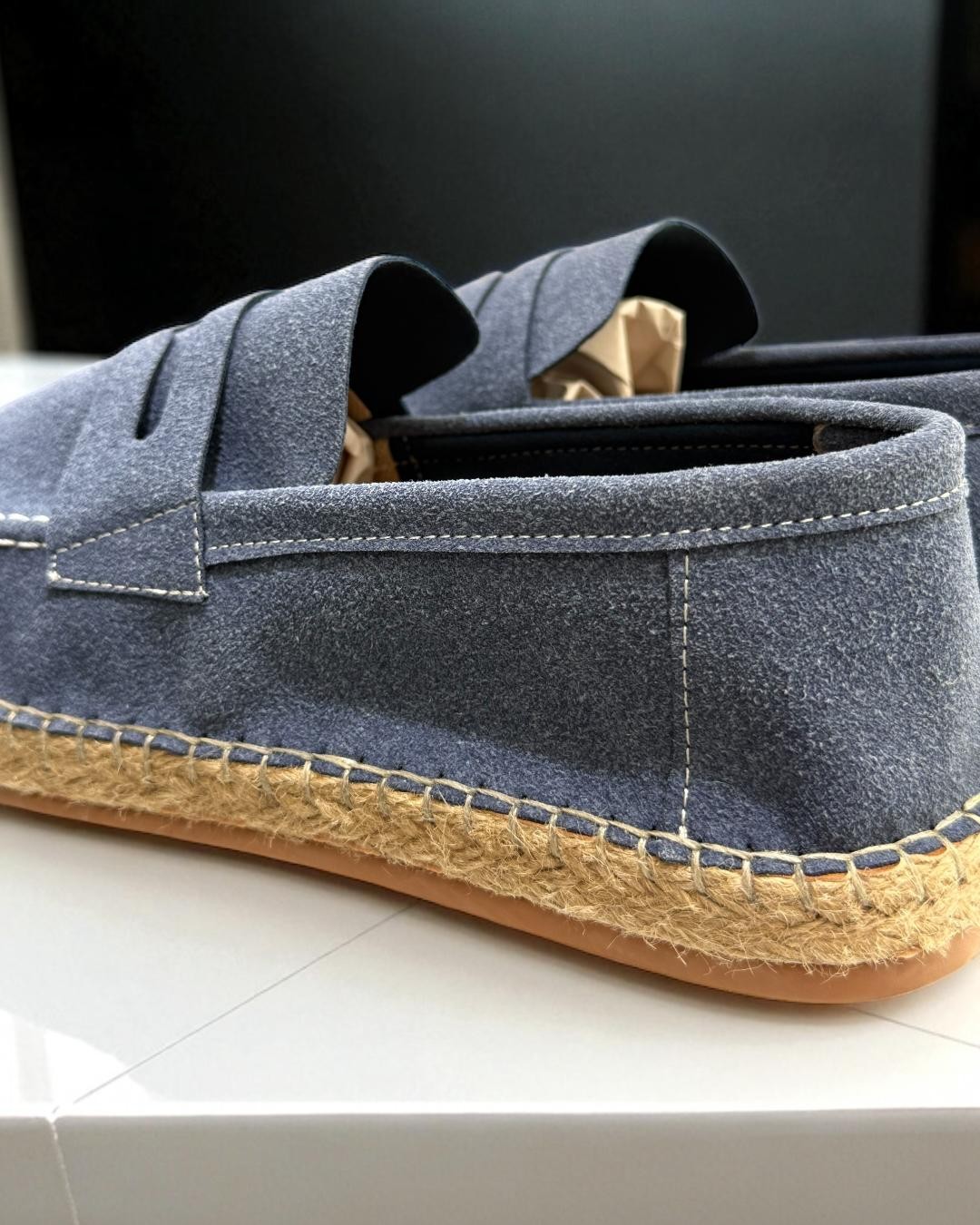 Hasır Tabanlı Detaylı Erkek Espadril