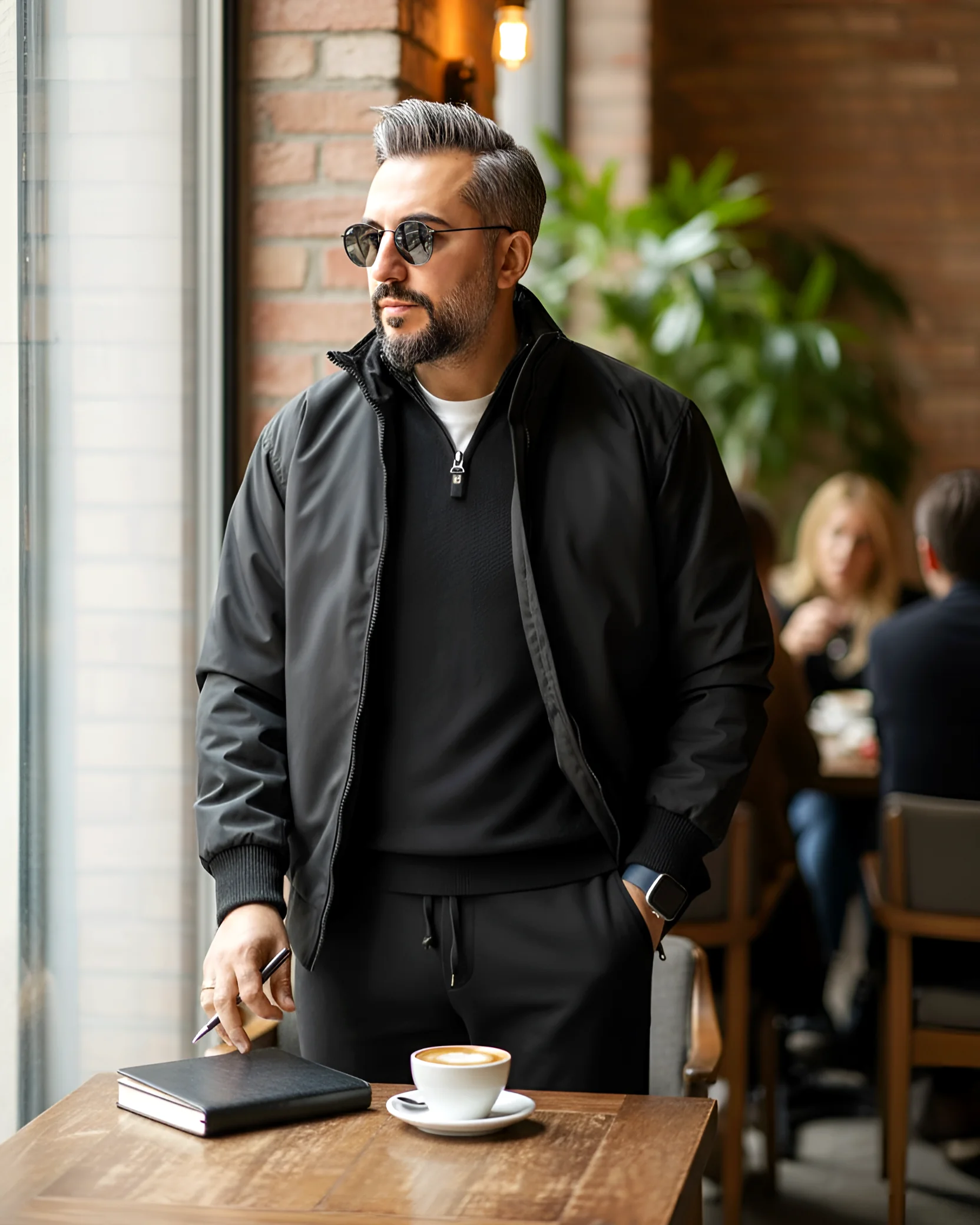 Oversize Fermuarlı Erkek Bomber Mont