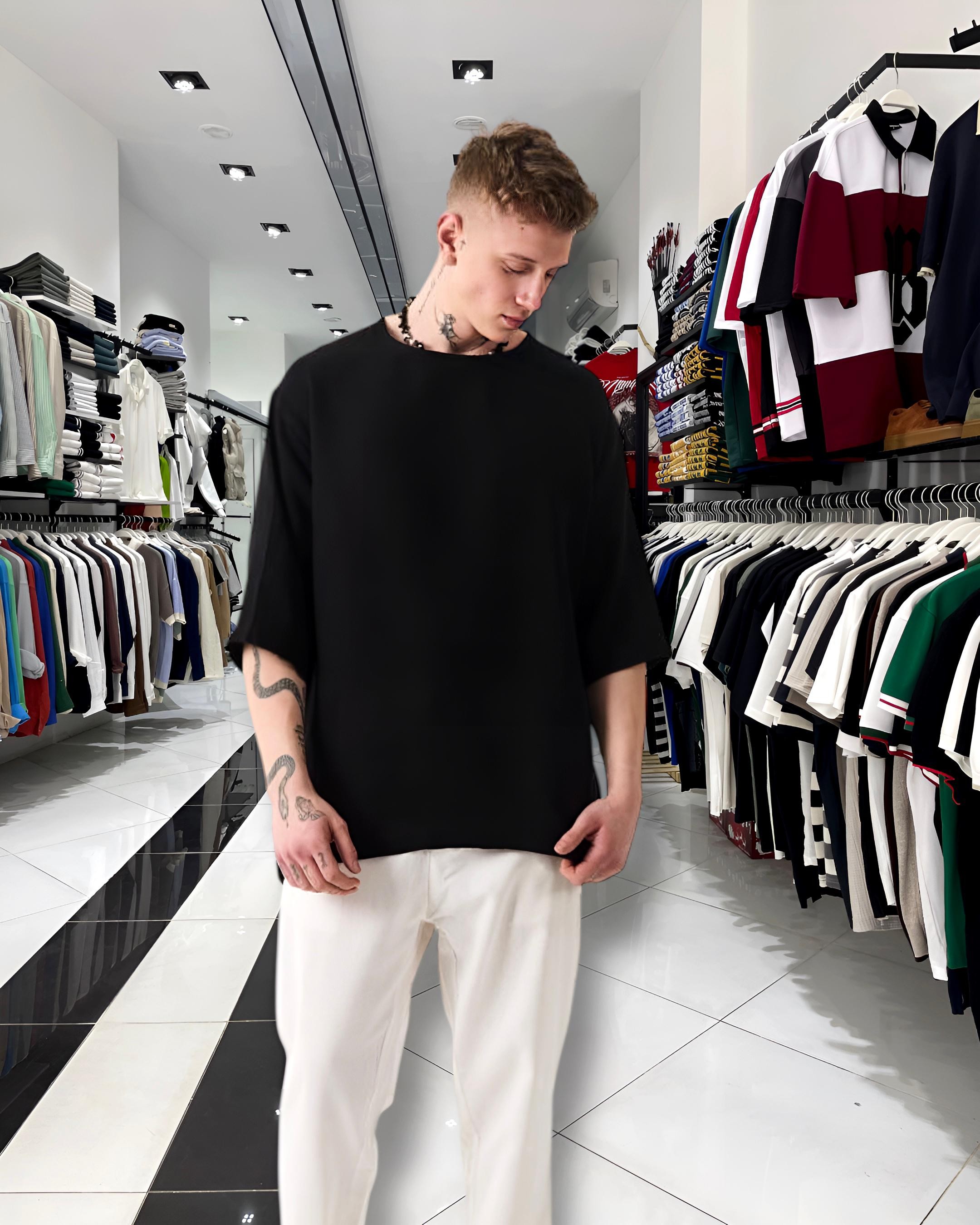 Fakir Kol Keten Oversize T-Shirt 