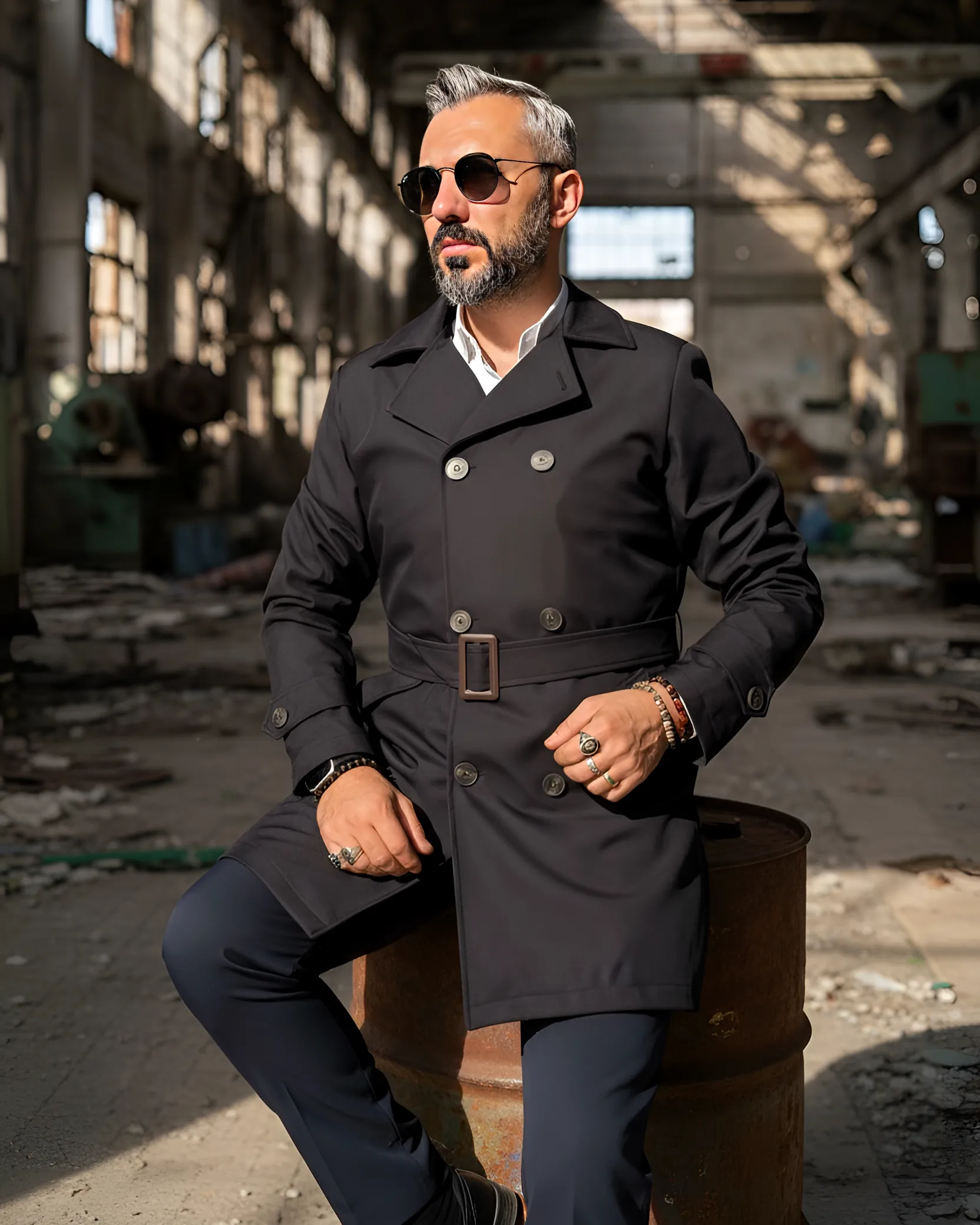 Premium Su Geçirmez Erkek Trençkot