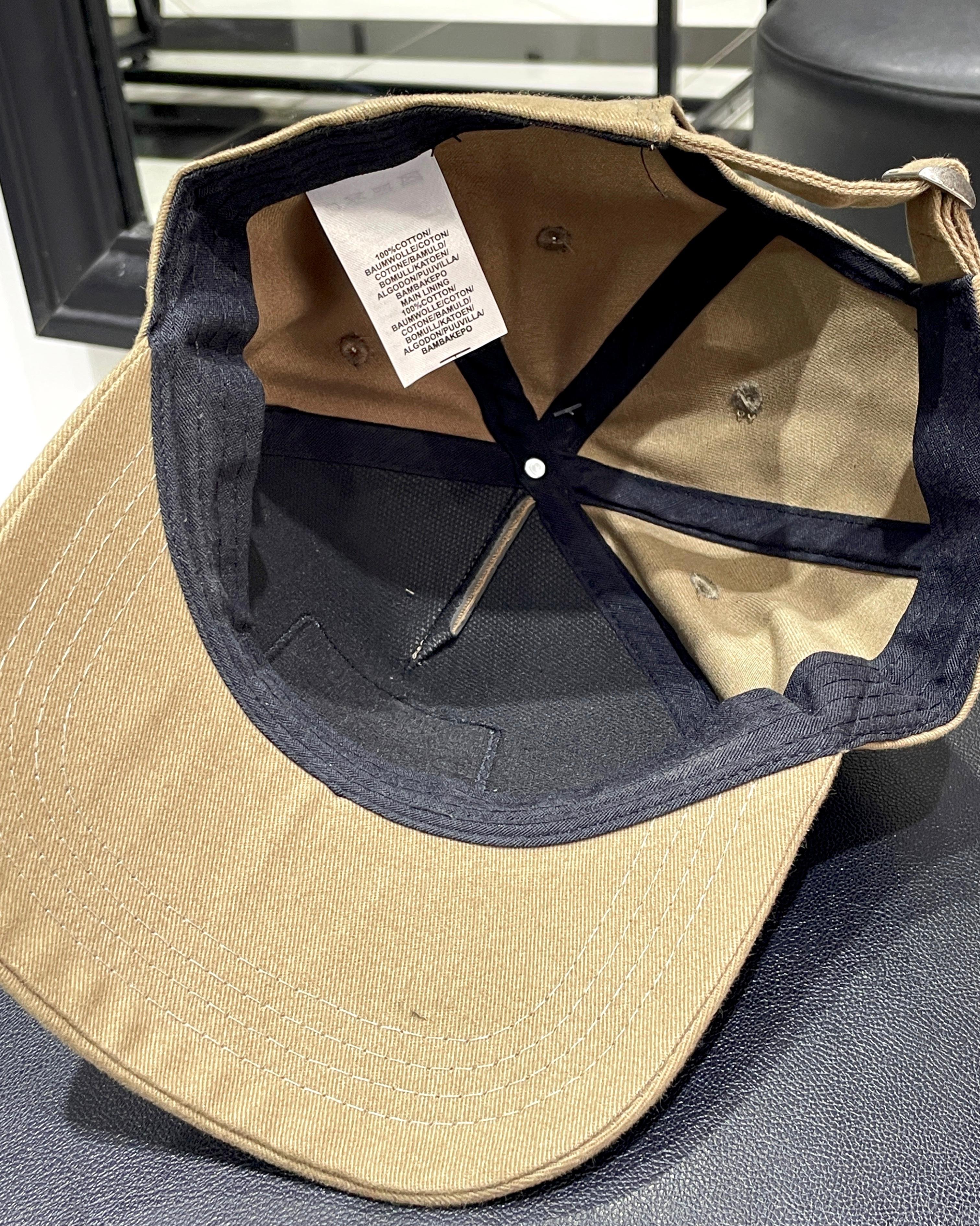 Değiştirilebilir Kare Patchli Unisex Şapka - açık kahve