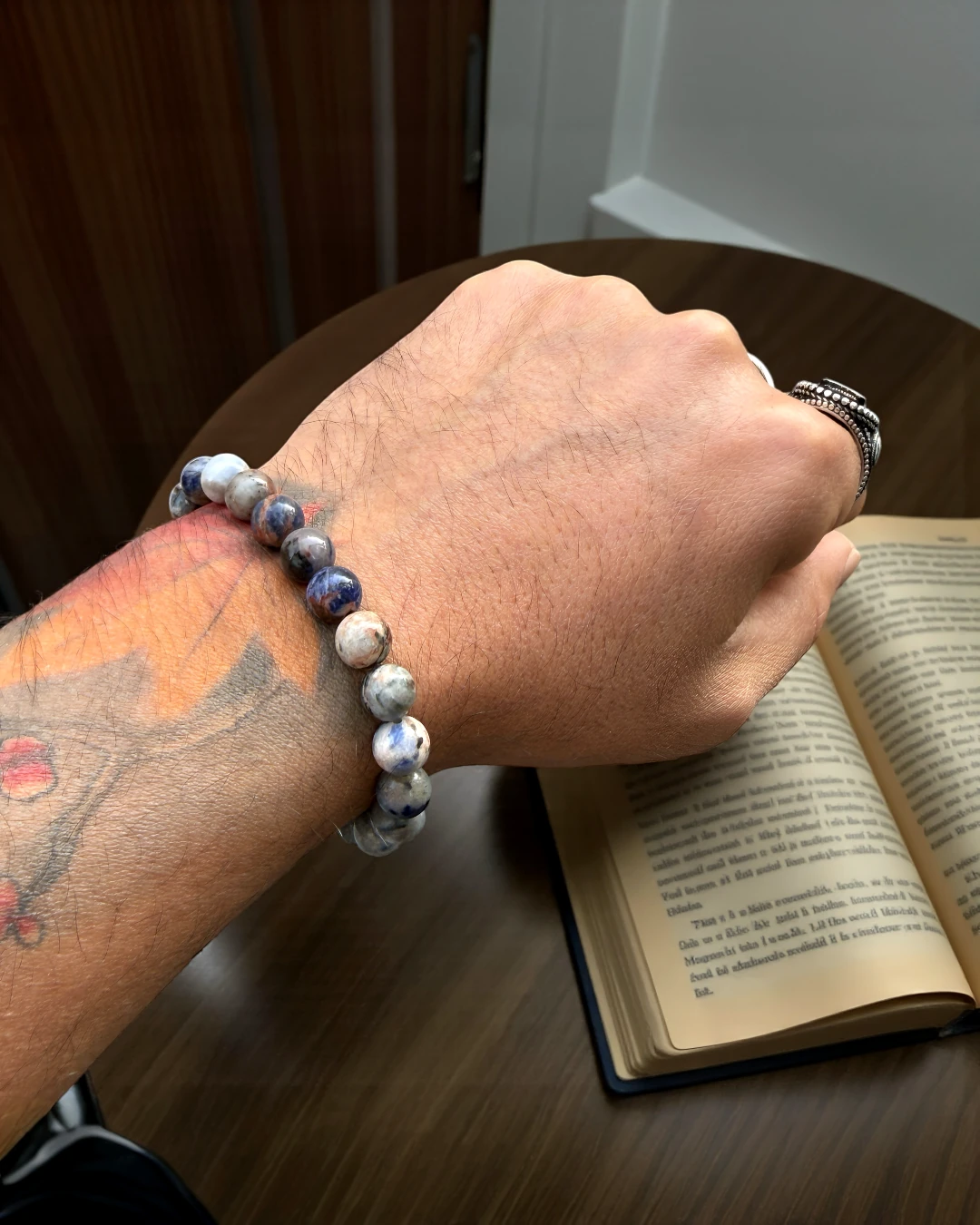 Renk Geçişli Doğal Taş Erkek Bileklik