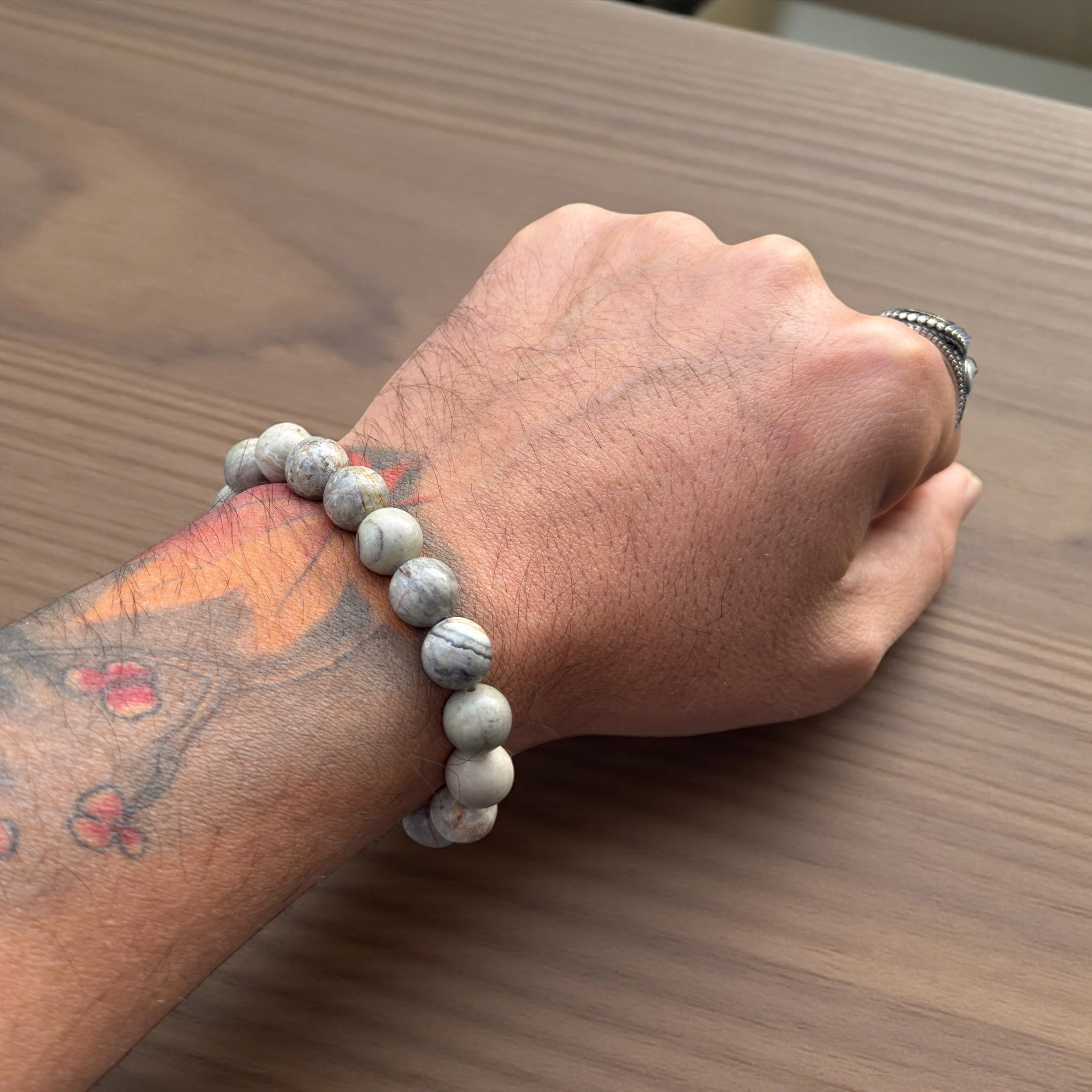 Raw Earth Blend – Doğal Taş Erkek Bileklik