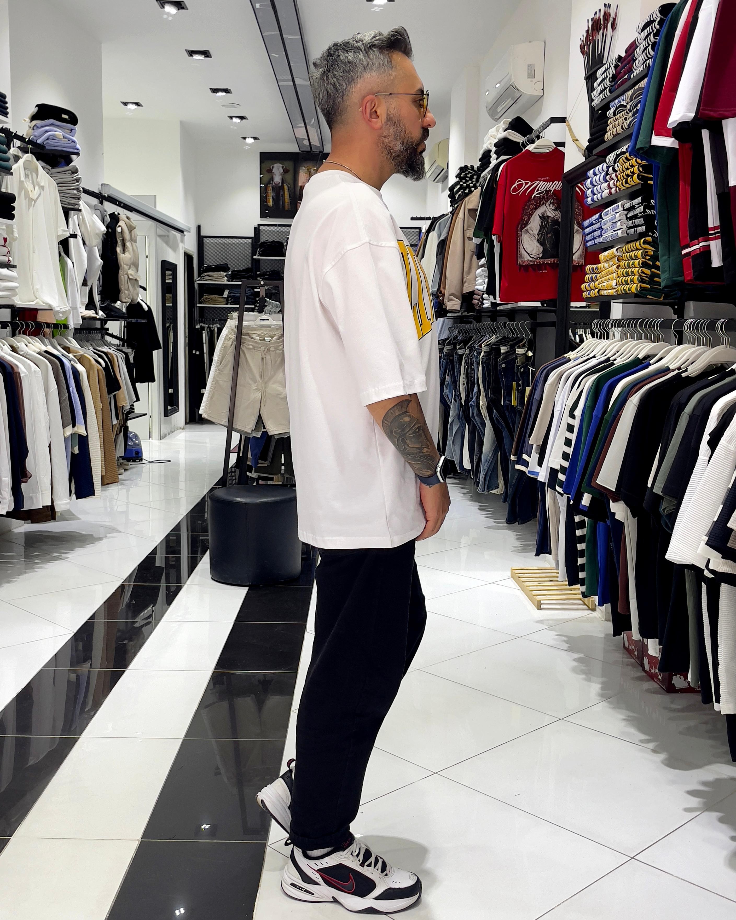 Livefast Baskılı Oversize Erkek T-Shirt