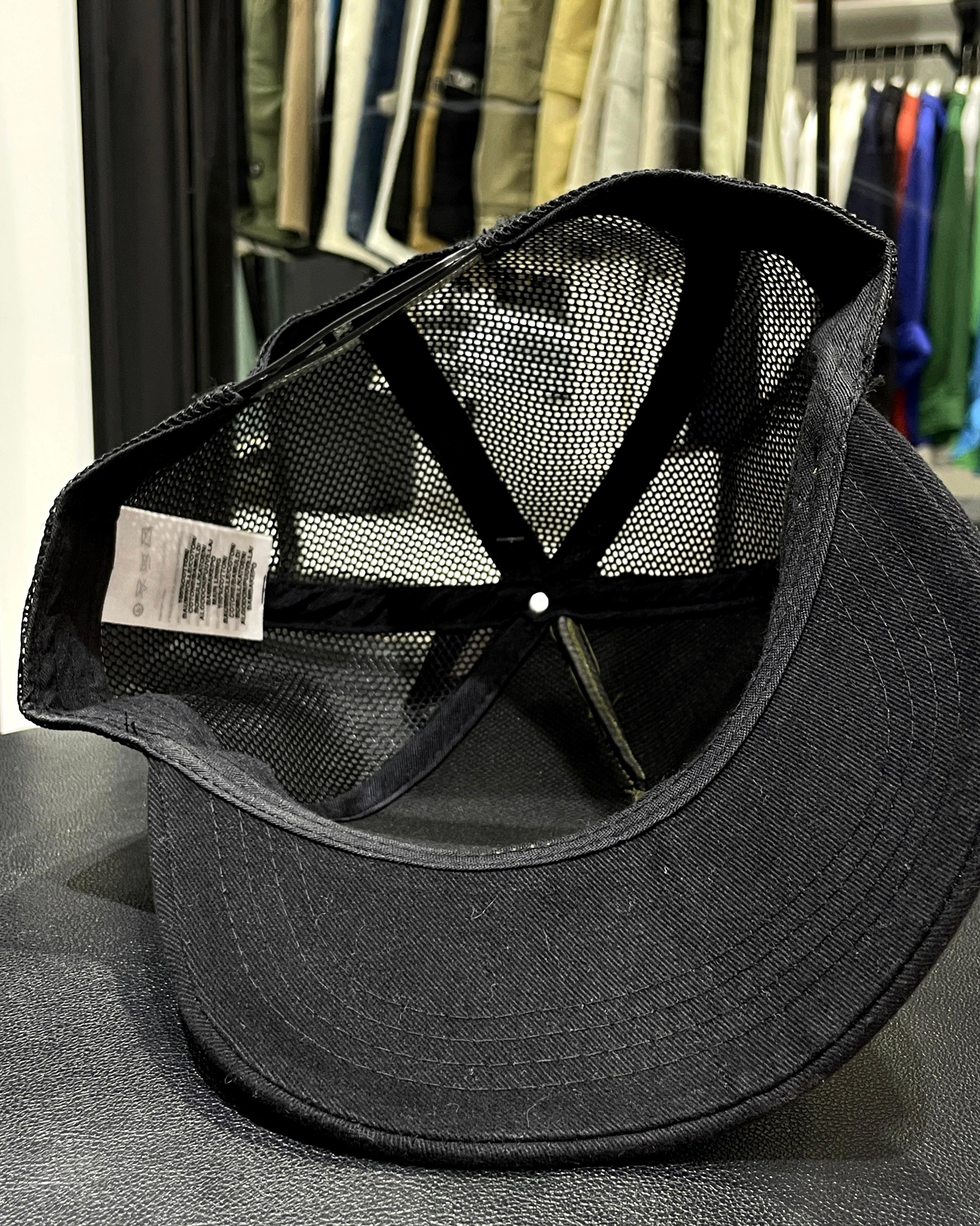 Değiştirilebilir Kare Patchli Unisex Şapka - Haki/Siyah