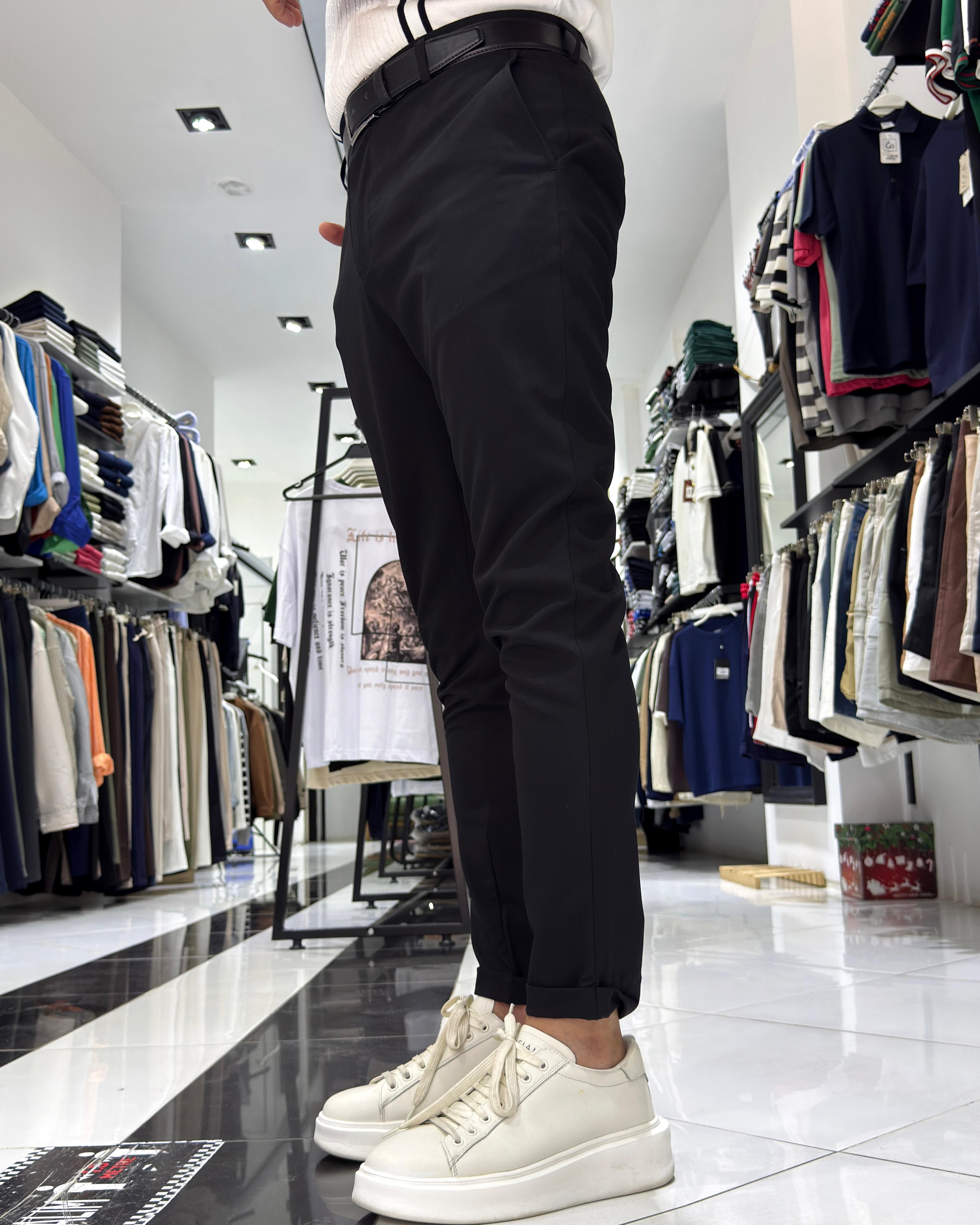 Kırışmaz Kumaş Slim Fit Erkek Pantolon