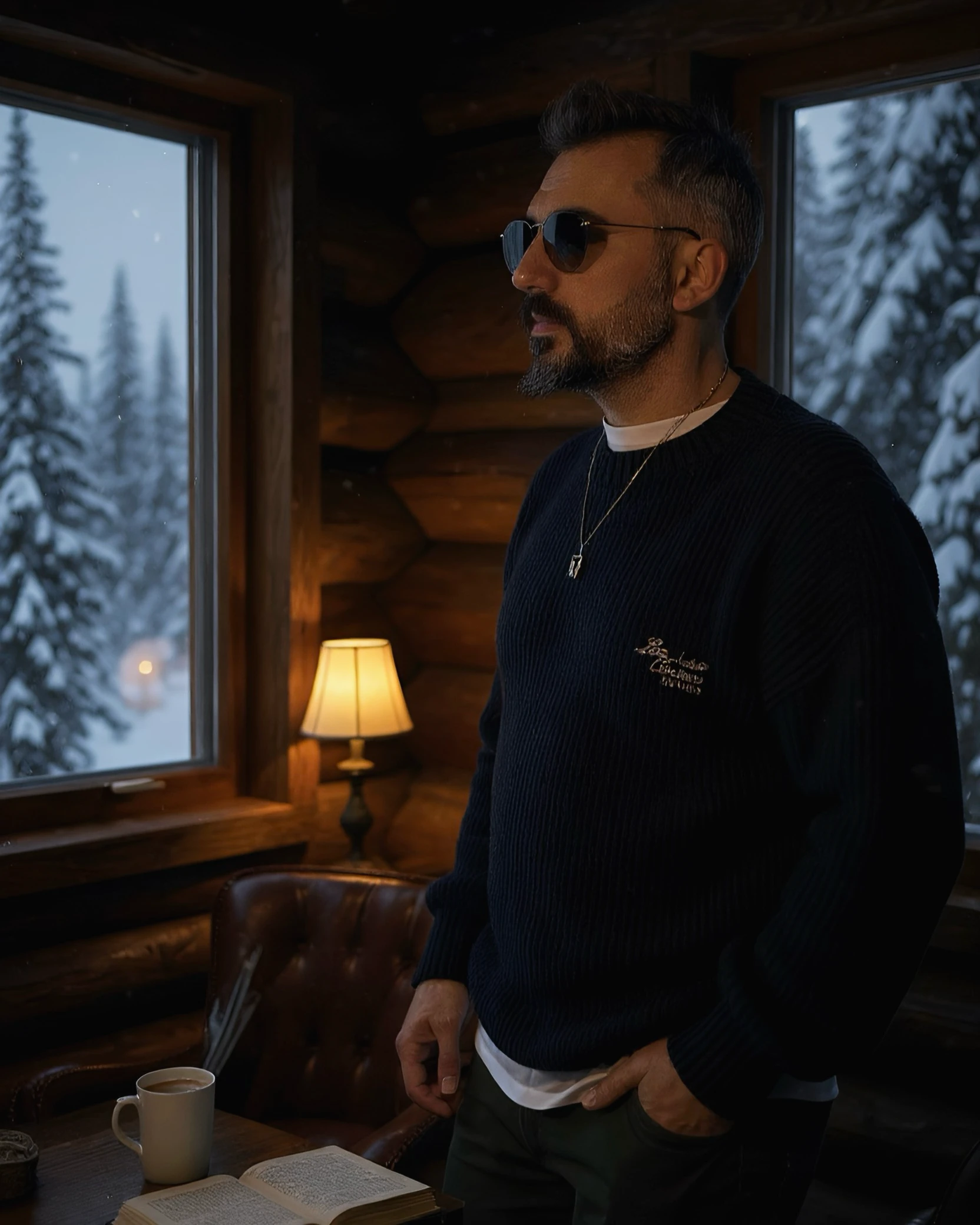 Ekstra Oversize Erkek Örme Triko Kazak