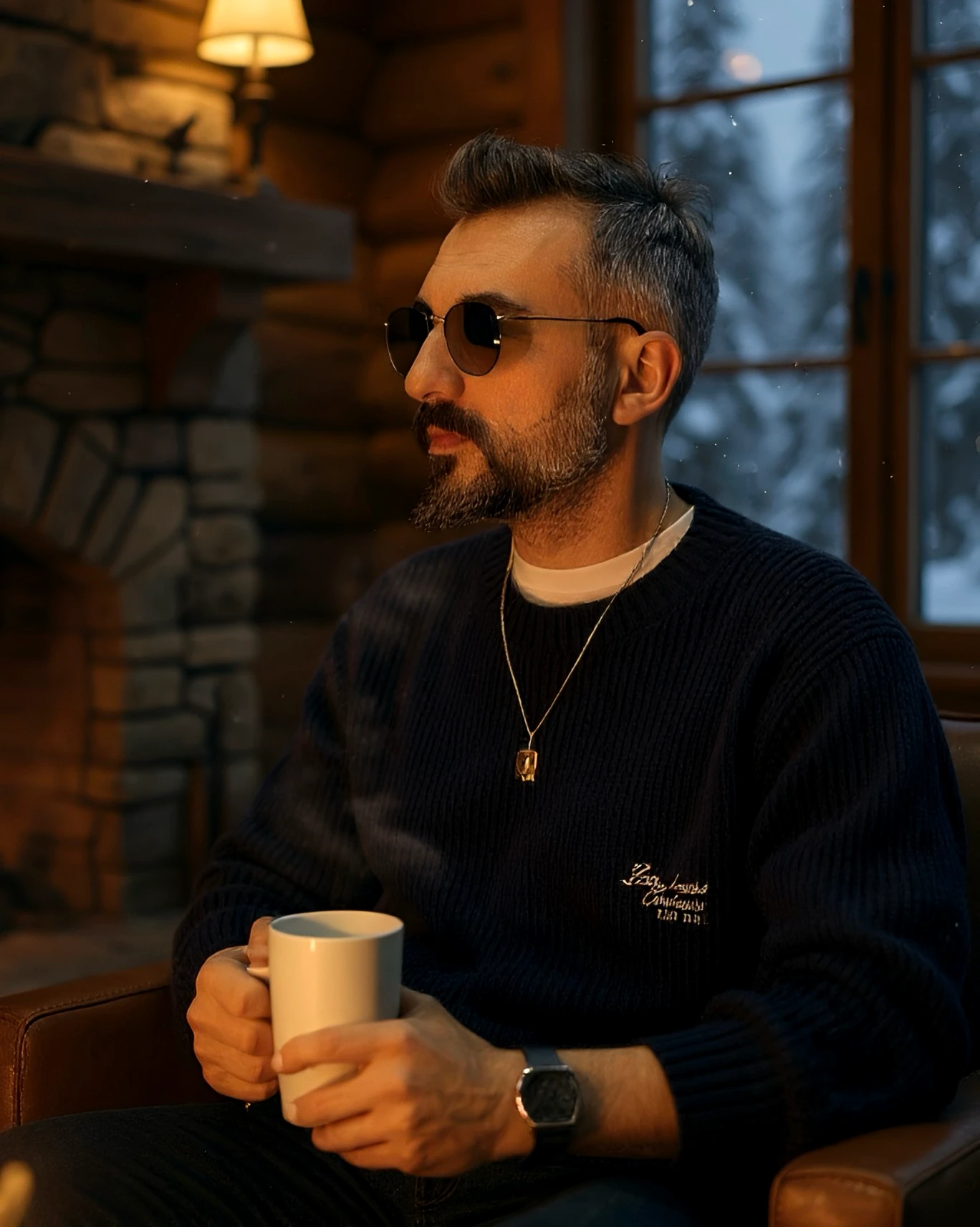 Ekstra Oversize Erkek Örme Triko Kazak