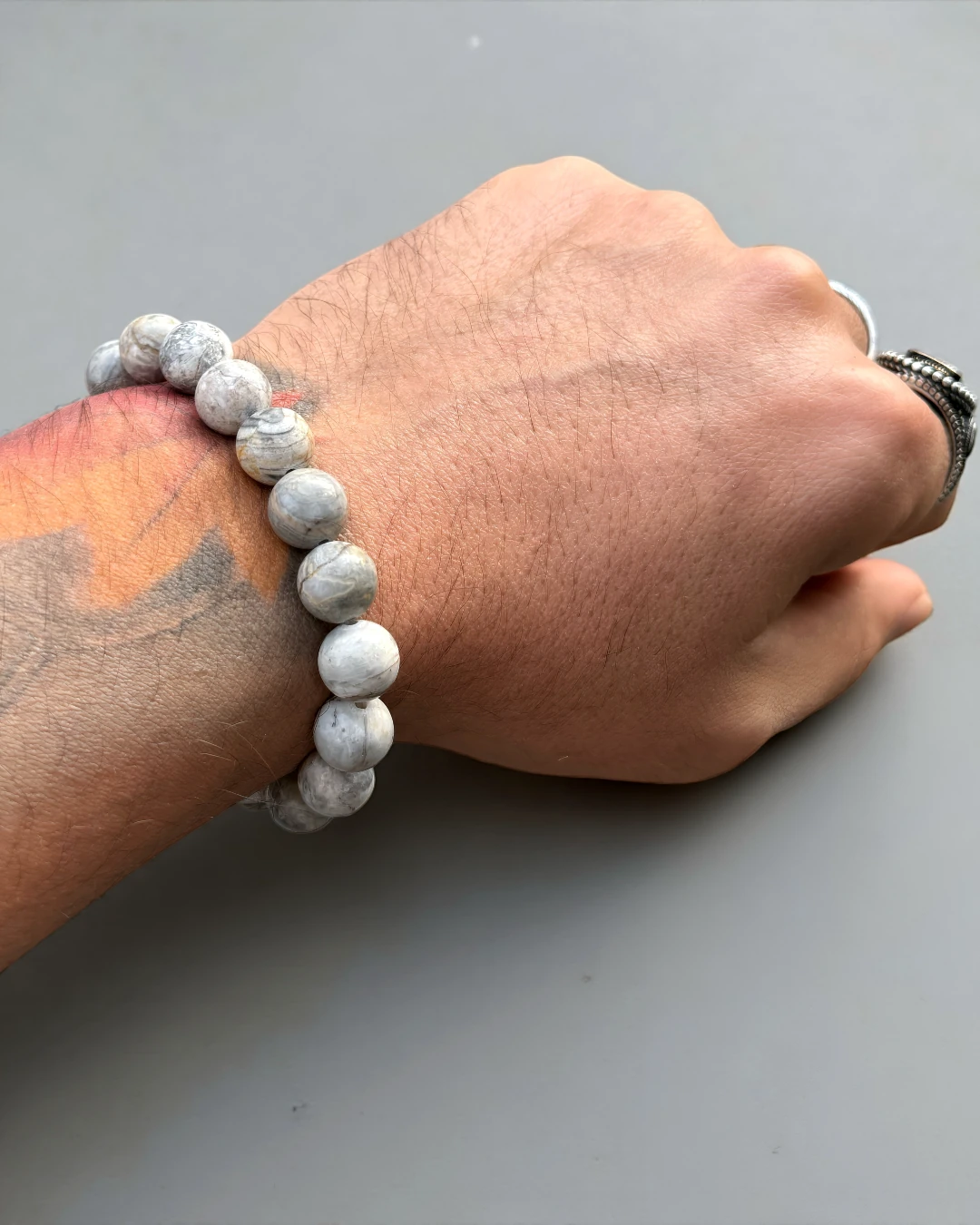 Glacier Marrow - Erkek Doğal Taş Bileklik
