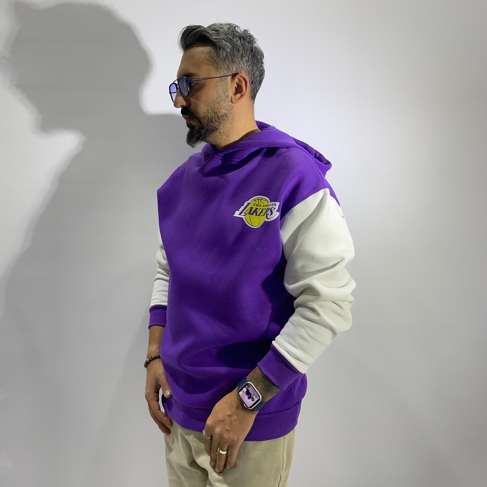 Printed Men's Oversize Hooded Sweatshirt