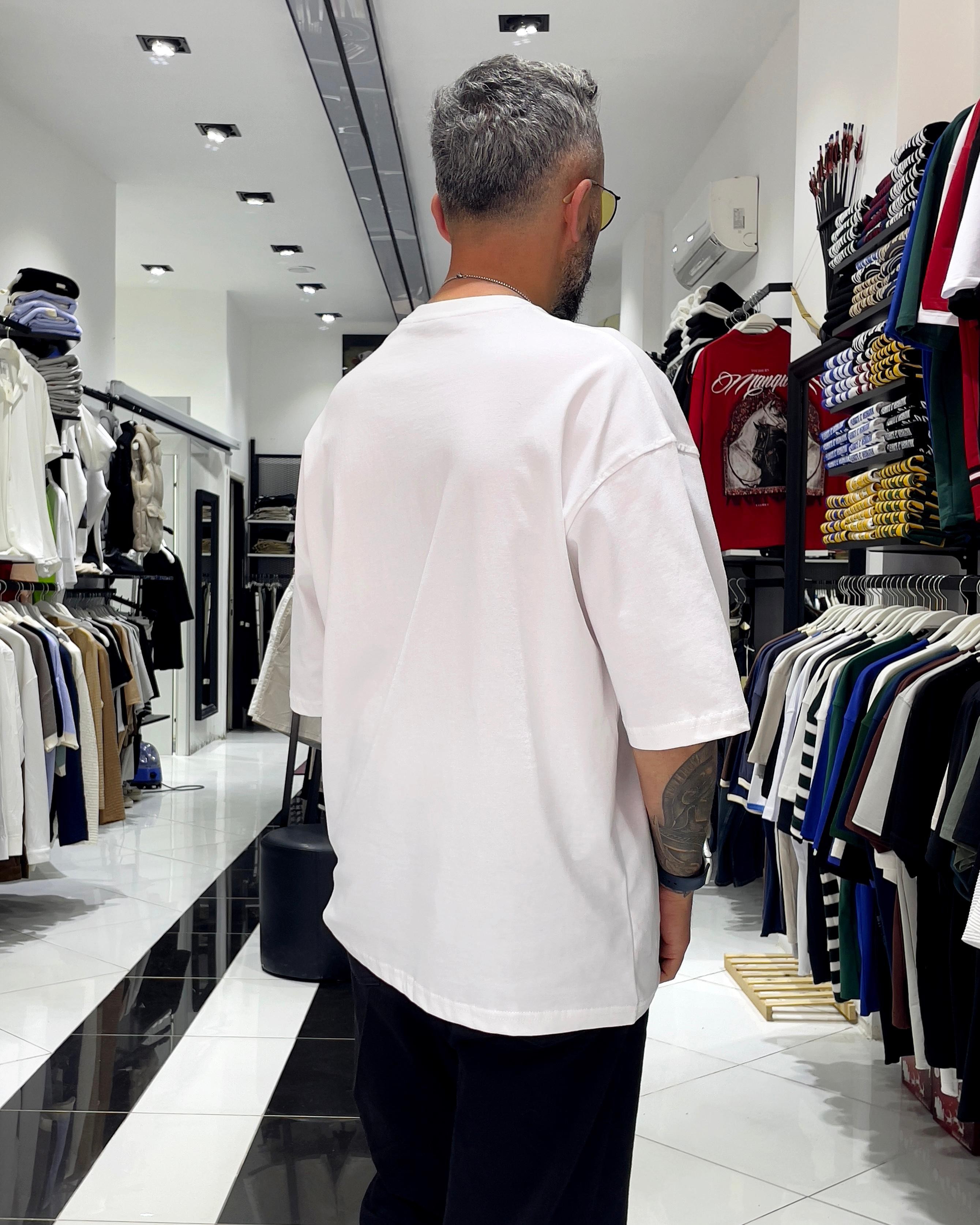 Livefast Baskılı Oversize Erkek T-Shirt