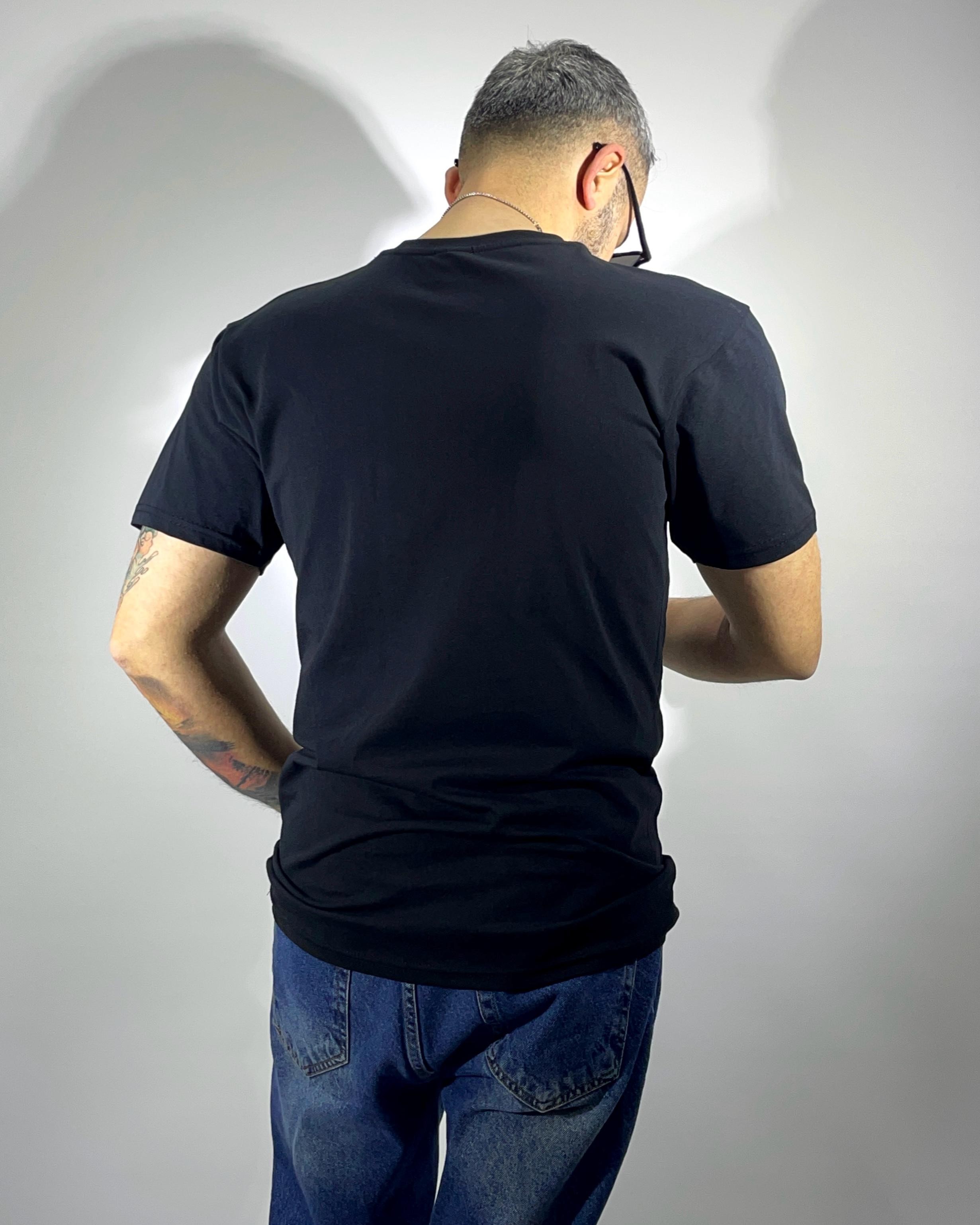 Tilki Figürlü Slim Fit Erkek Tişört | Higo Man