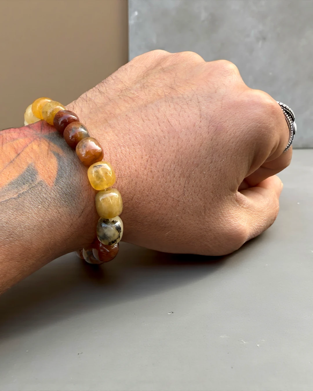 Desert Alloy – Premium Erkek Doğal Taş Bileklik