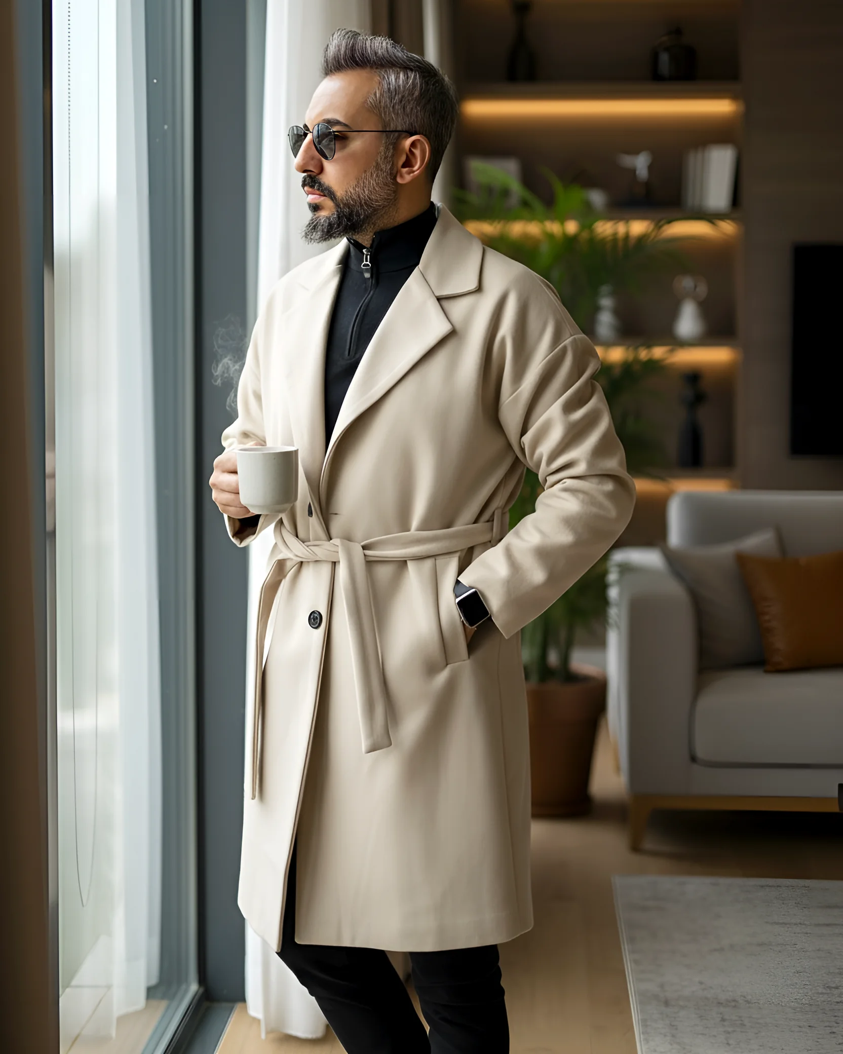 Oversize Men's Cashmere Coat