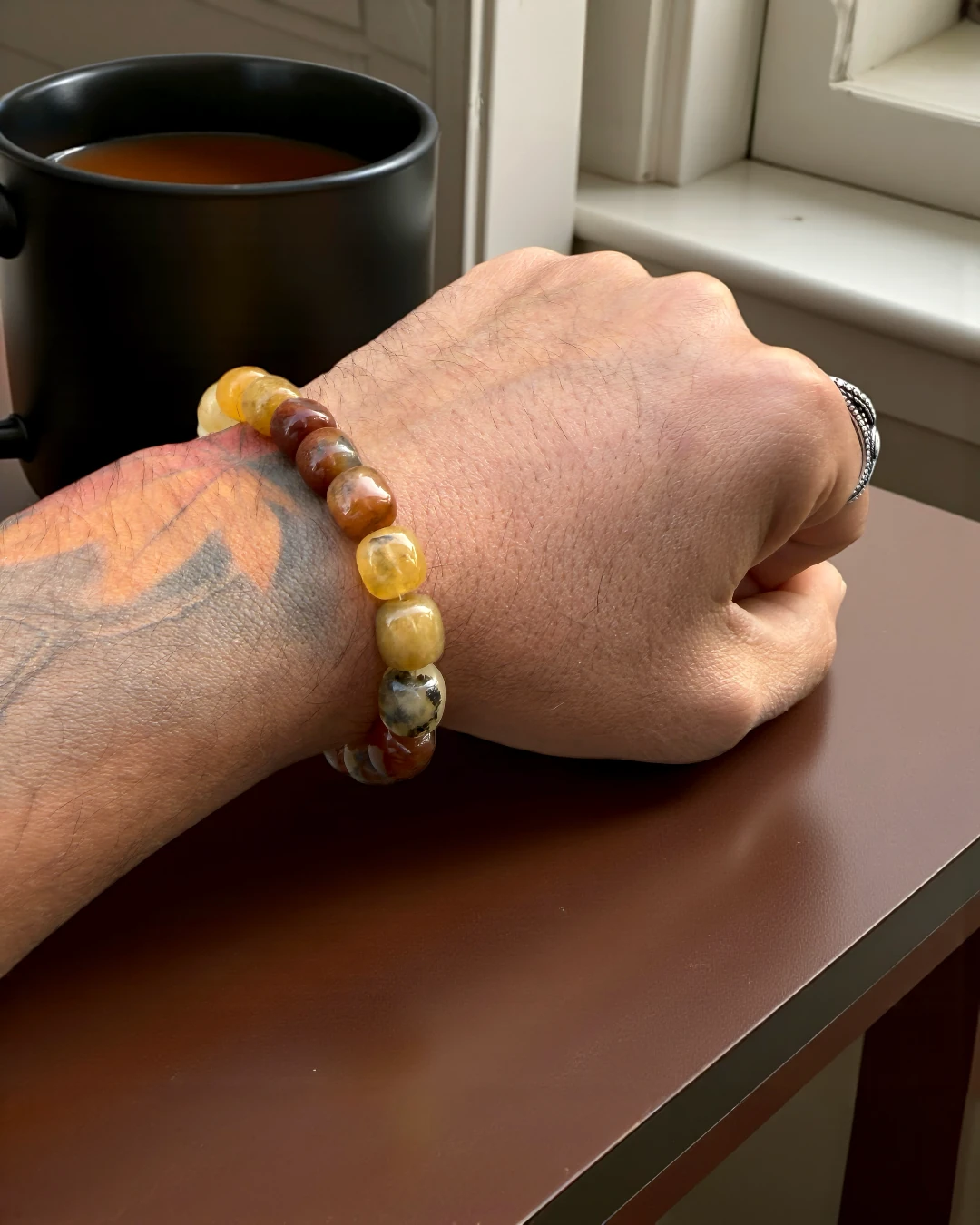 Desert Alloy – Premium Erkek Doğal Taş Bileklik