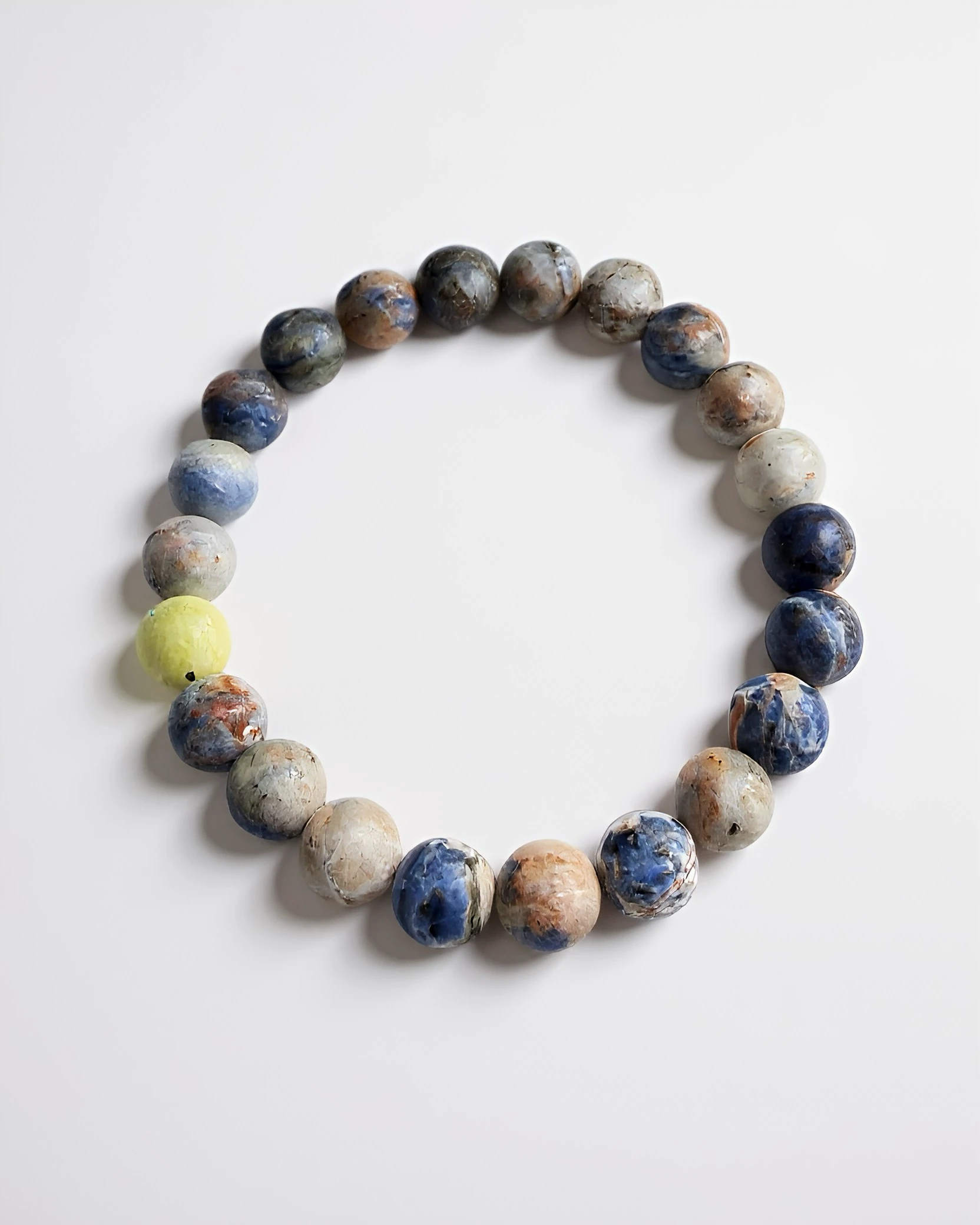 Ocean Pulse Stone – Doğal Taş Erkek Bileklik