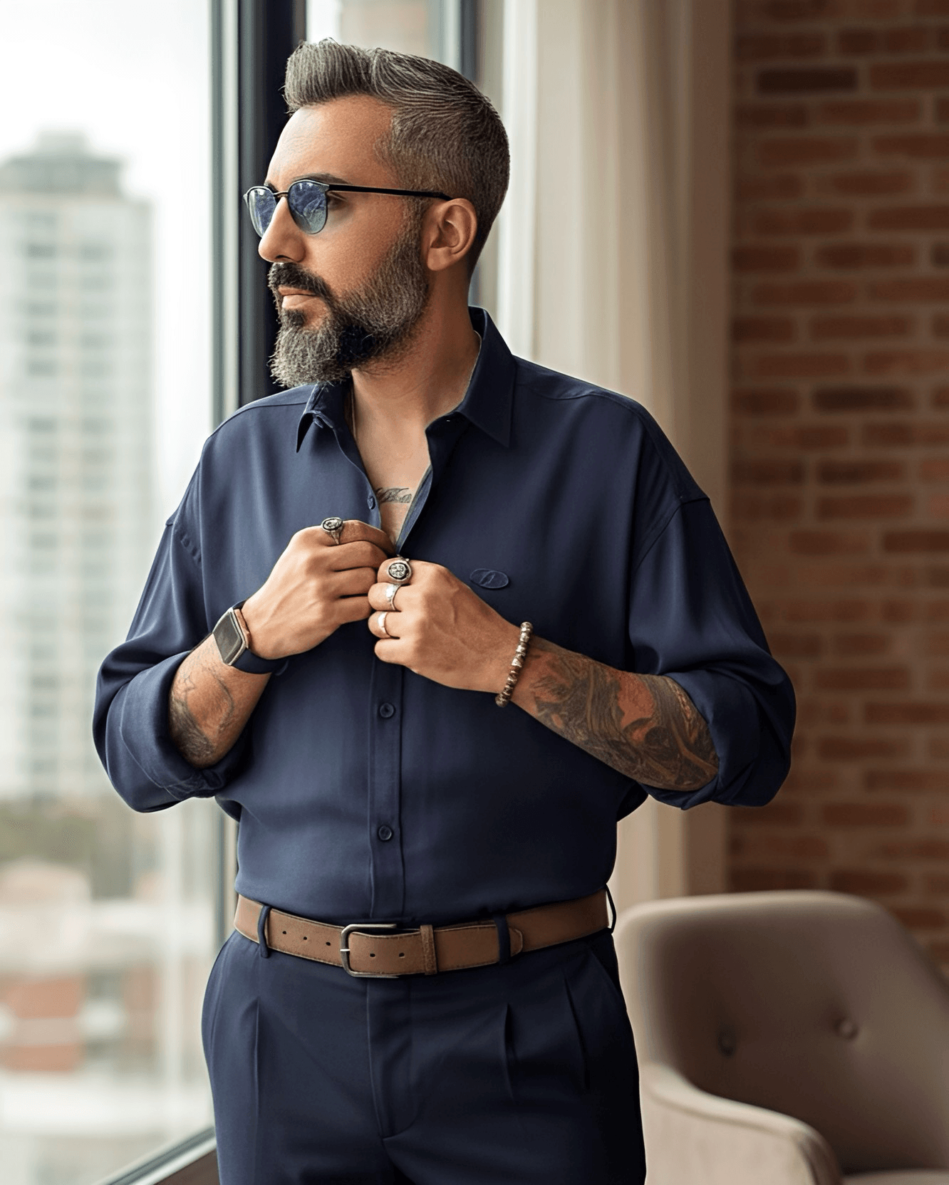Modal Kumaş Ekstra Oversize Erkek Gömlek