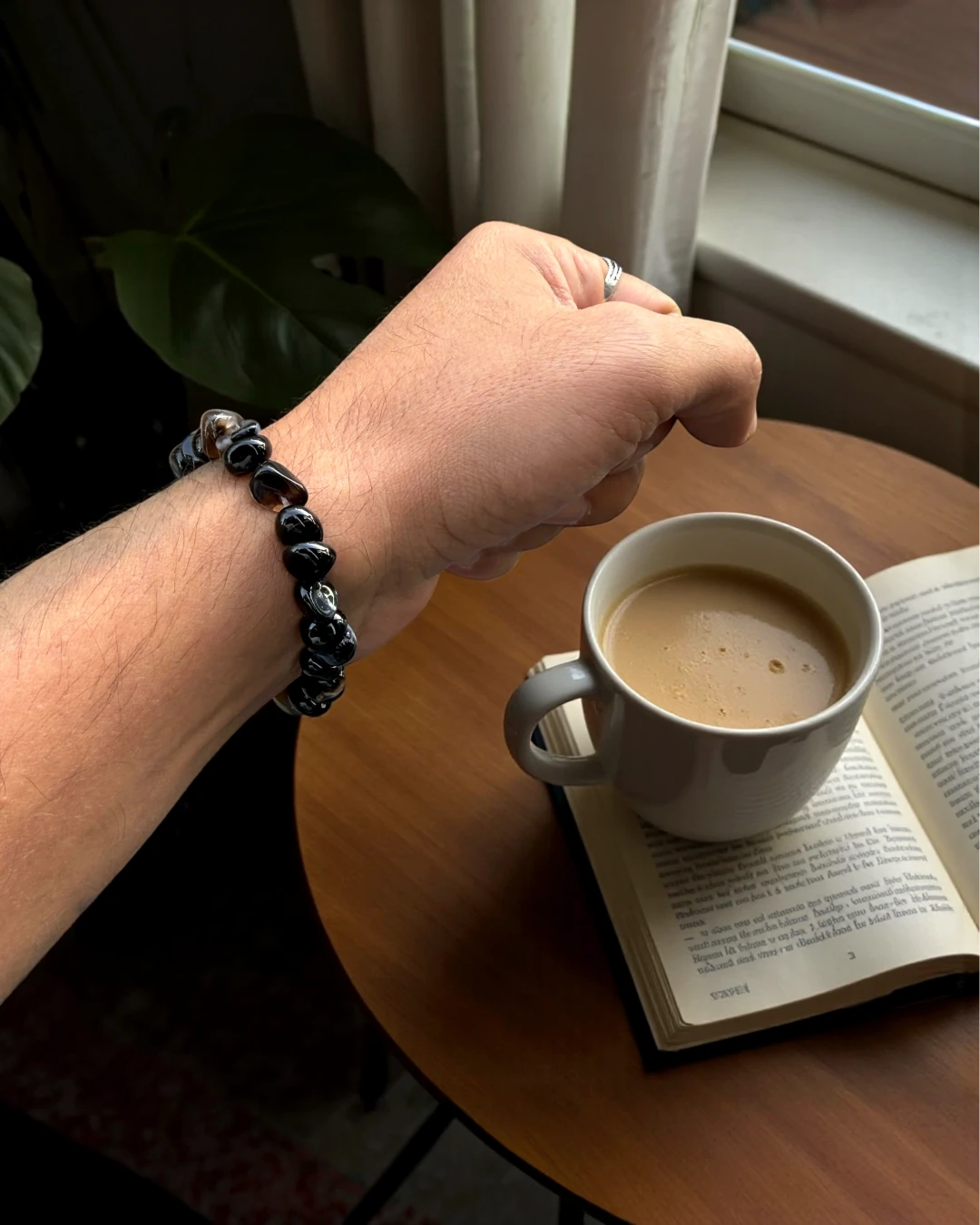 Metallic Raw Stones – Doğal Form Metalik Erkek Bileklik