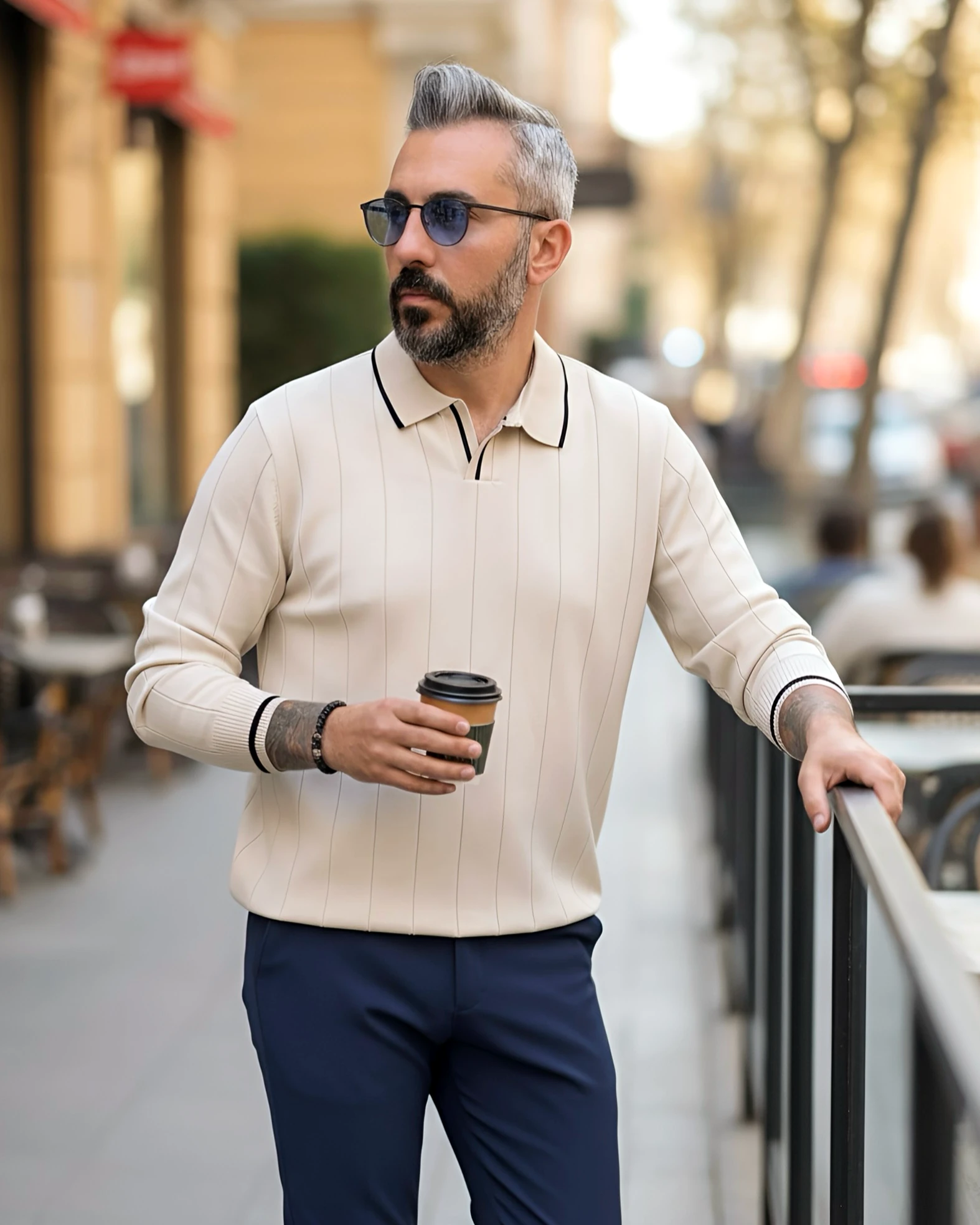 Riviera Line Old Money Erkek Triko Kazak