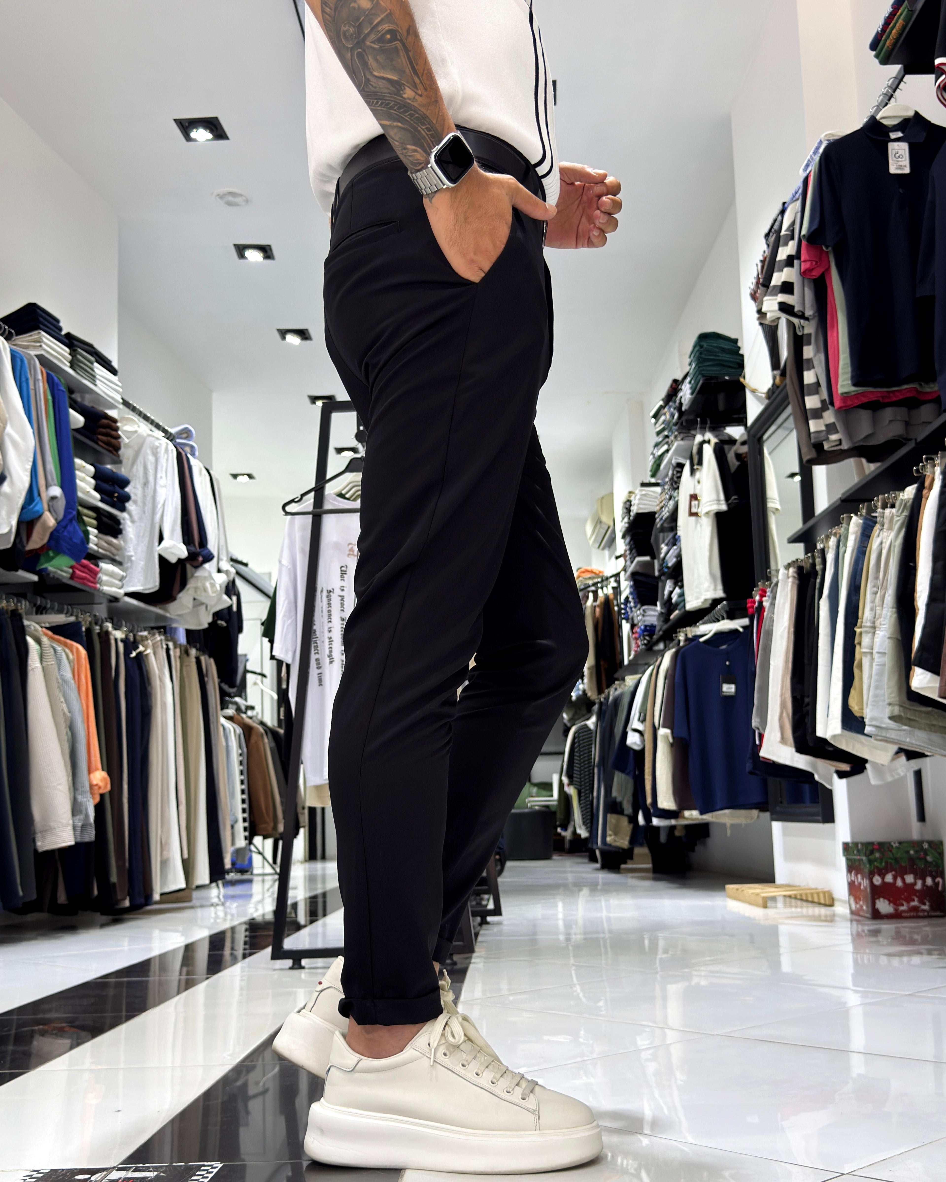 Kırışmaz Kumaş Slim Fit Erkek Pantolon