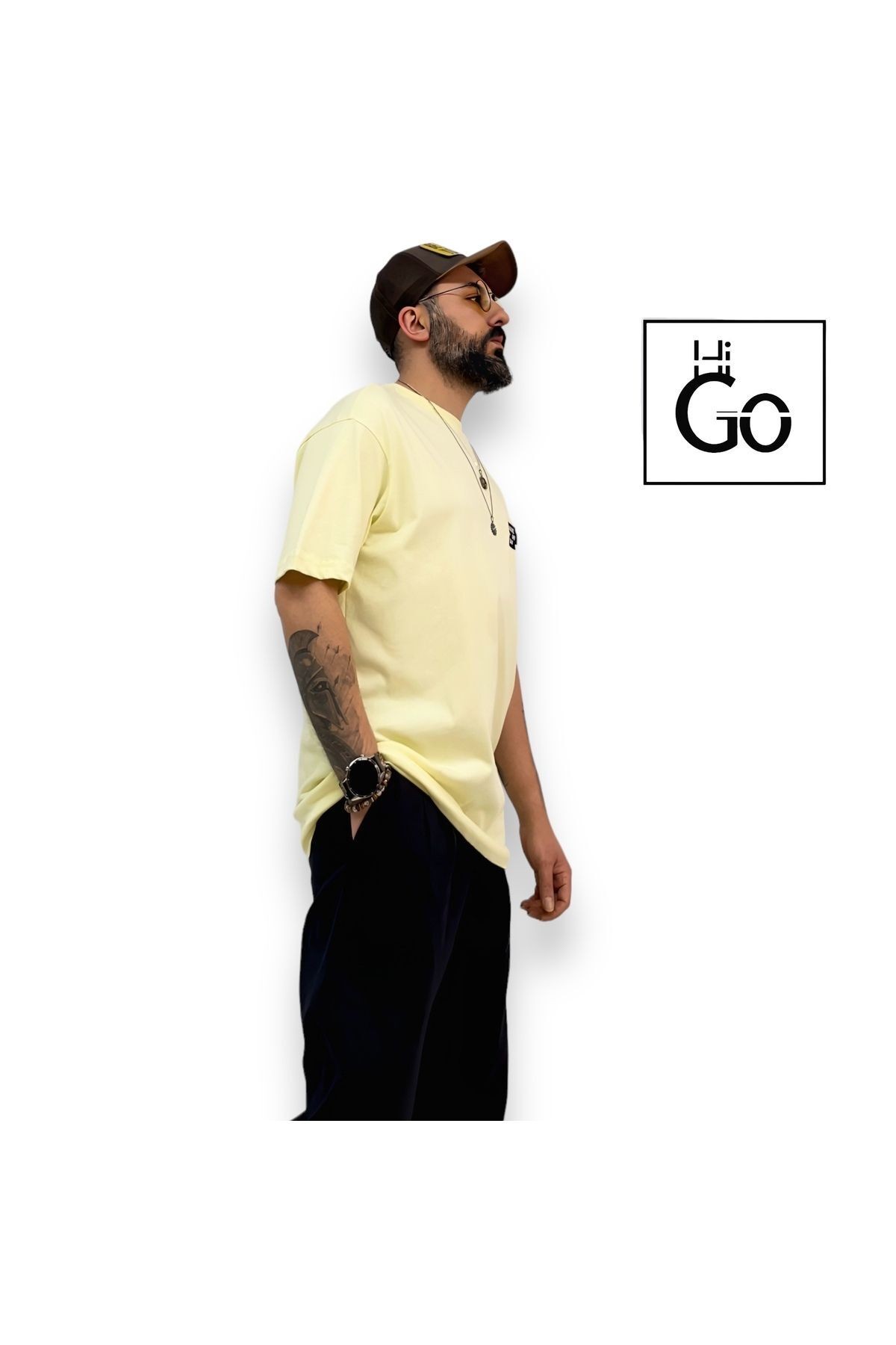 Make My Day Yazılı Oversize Erkek T-Shirt