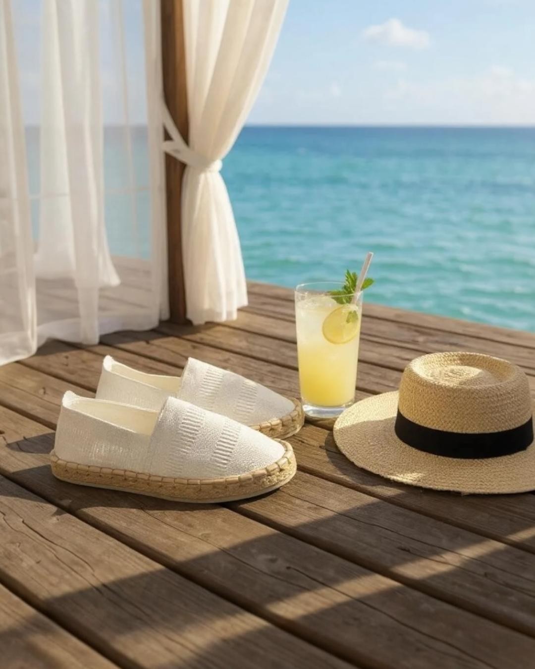 Basic Hasır Detaylı Espadril