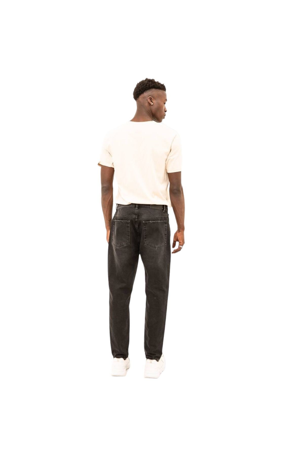 Anthracite Black Carrot Fit Jeans
