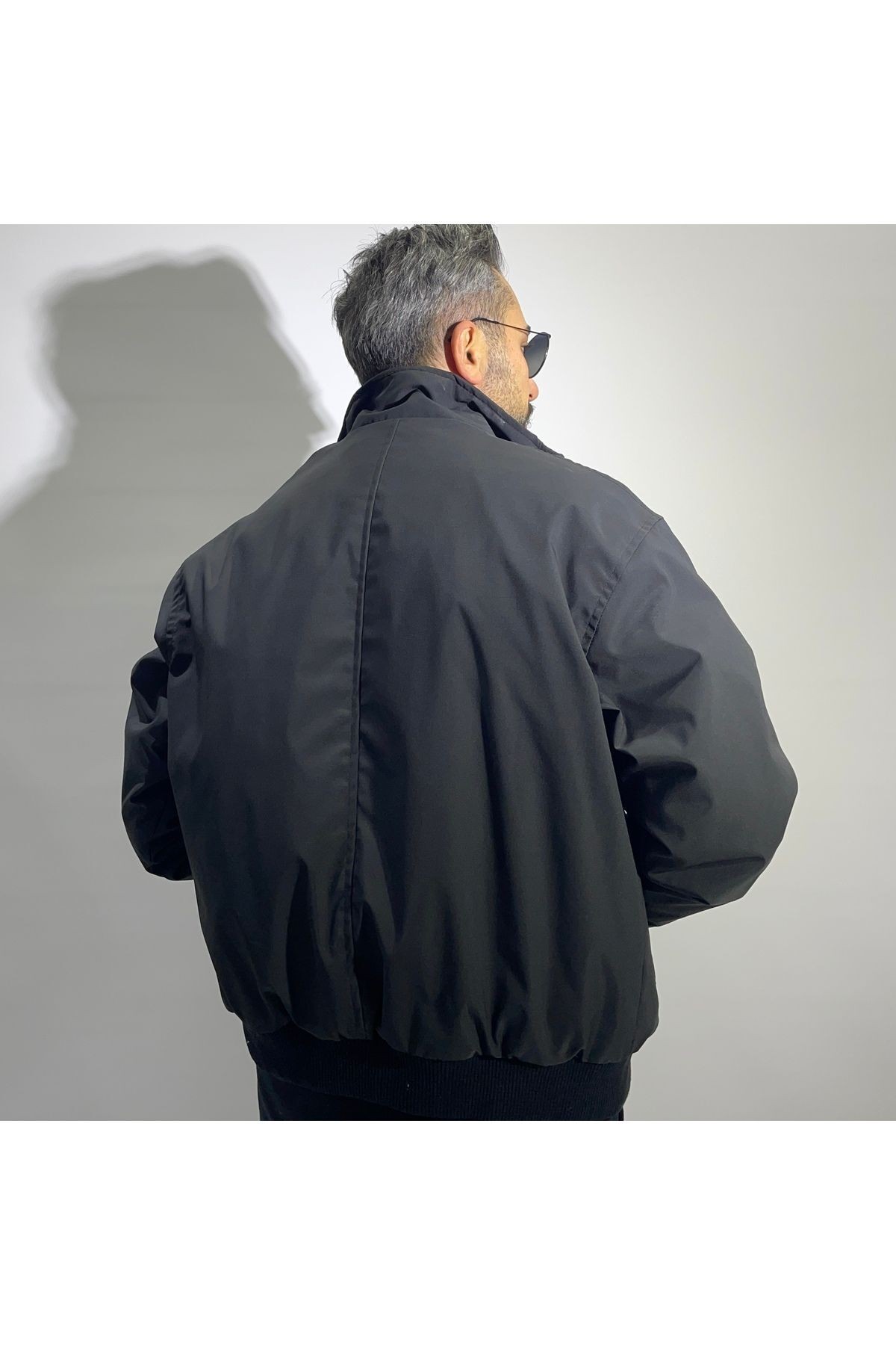 Oversize Fermuarlı Erkek Bomber Mont